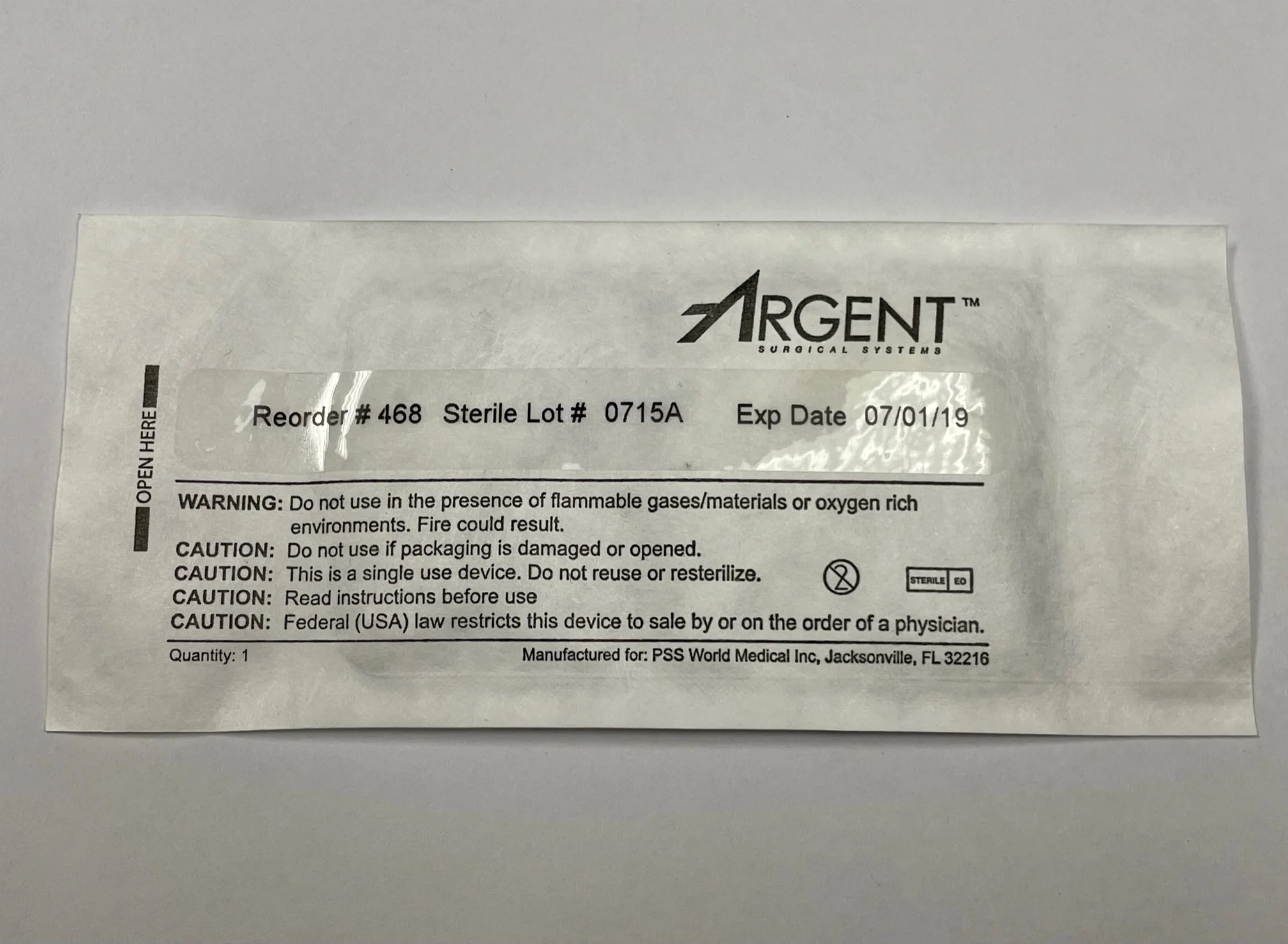 McKesson Argent Disposable Standard Needle Electrodes - 468 - EXP 19 - New