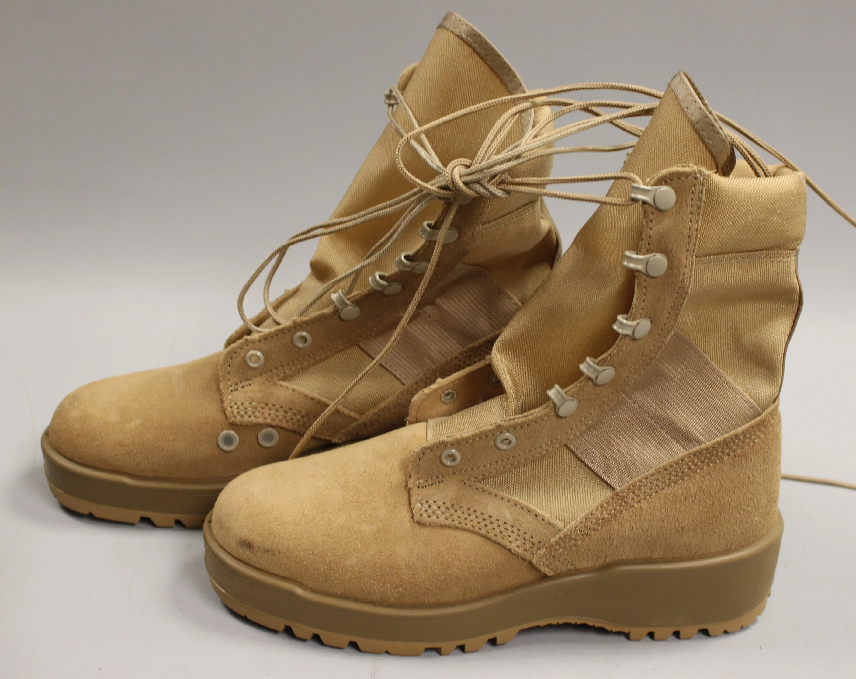 McRae Hot Weather Flight Fire Resistant Combat Boots - Size 15N - Sand Tan - New