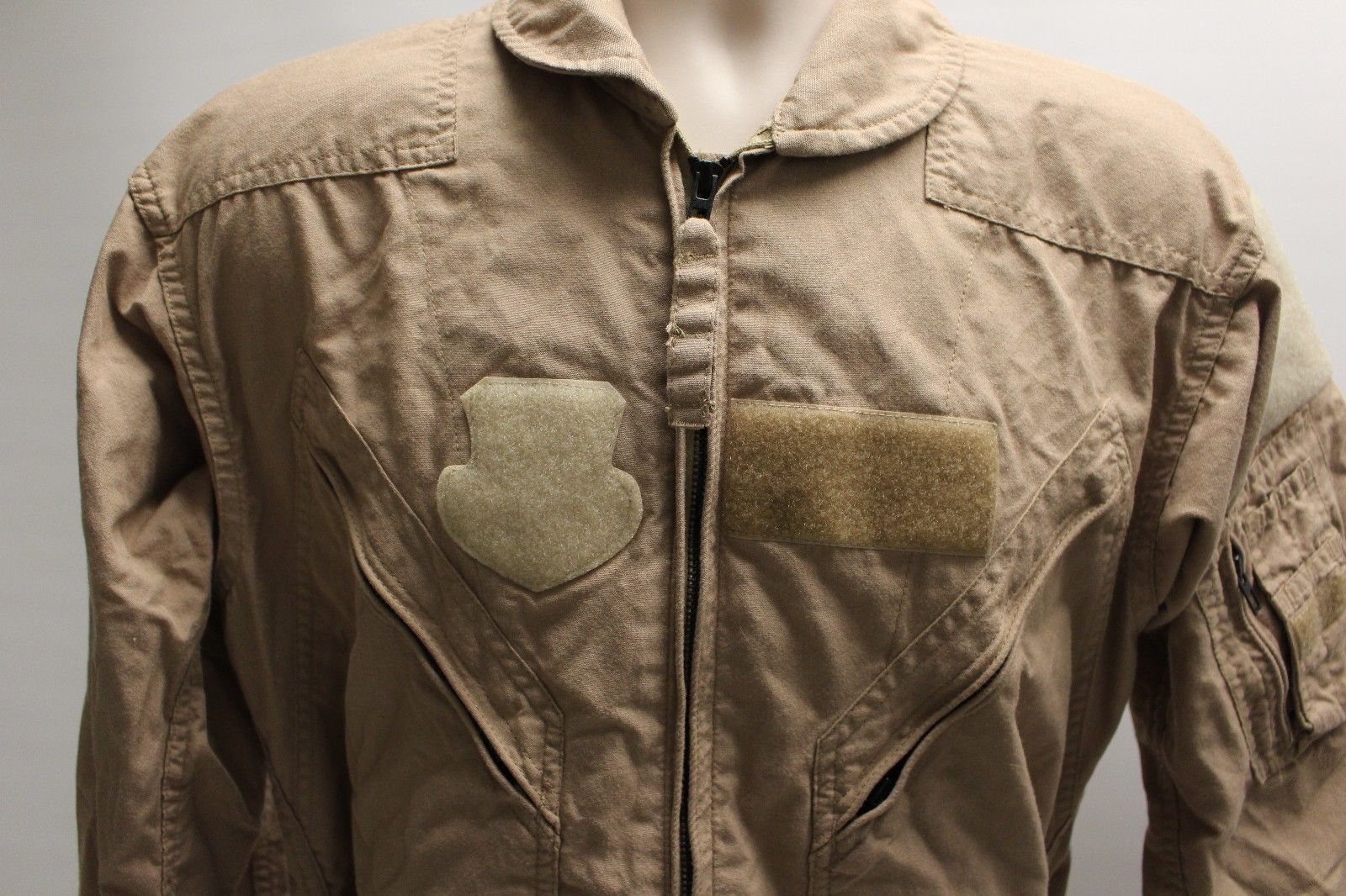 Men's Tan Summer Flyers Coveralls CWU - 27/P - 42L - 8415-01-452-4967 - Used - Image 4
