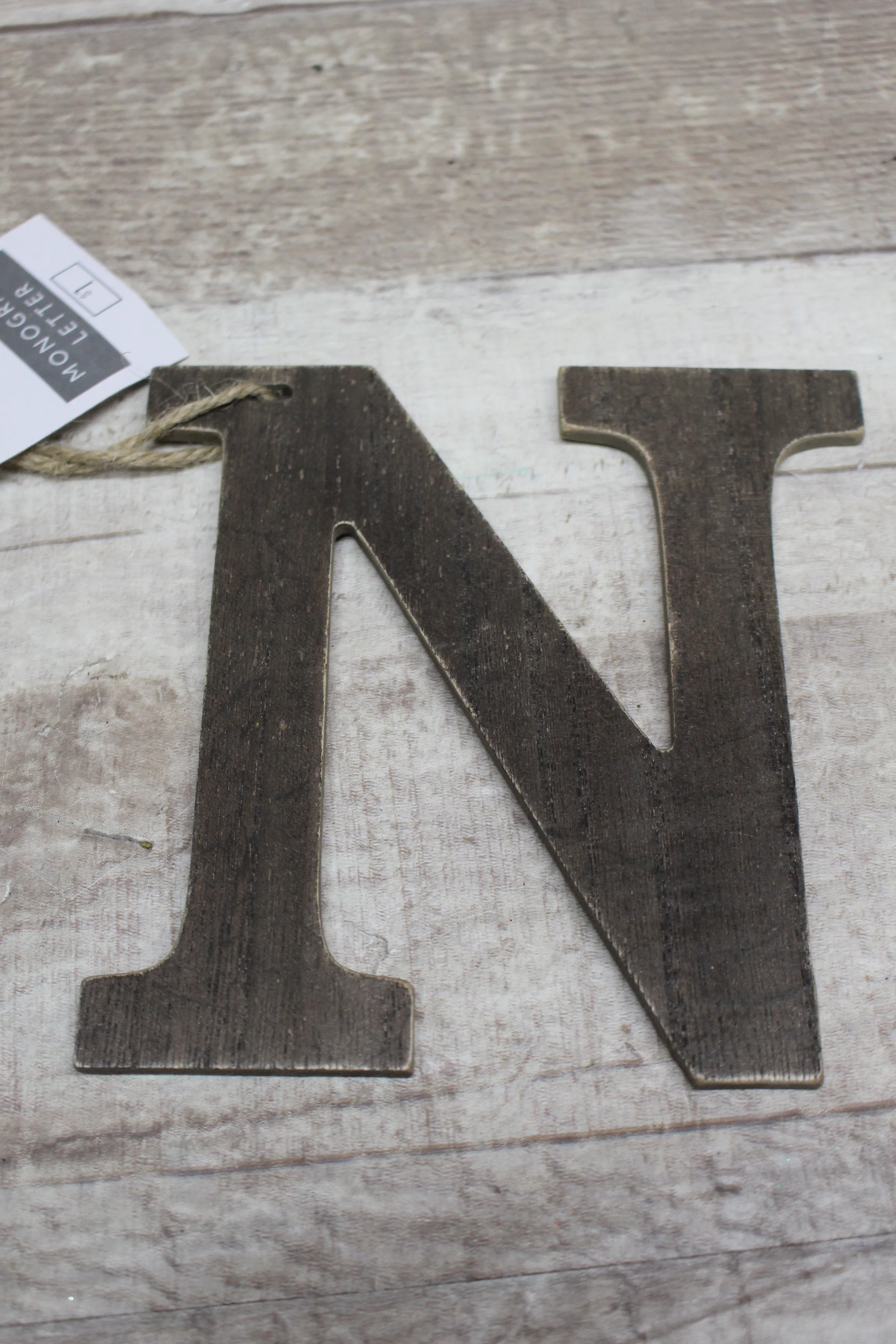 Wooden Choose Your Monogram Letter Ornament -New - Image 4
