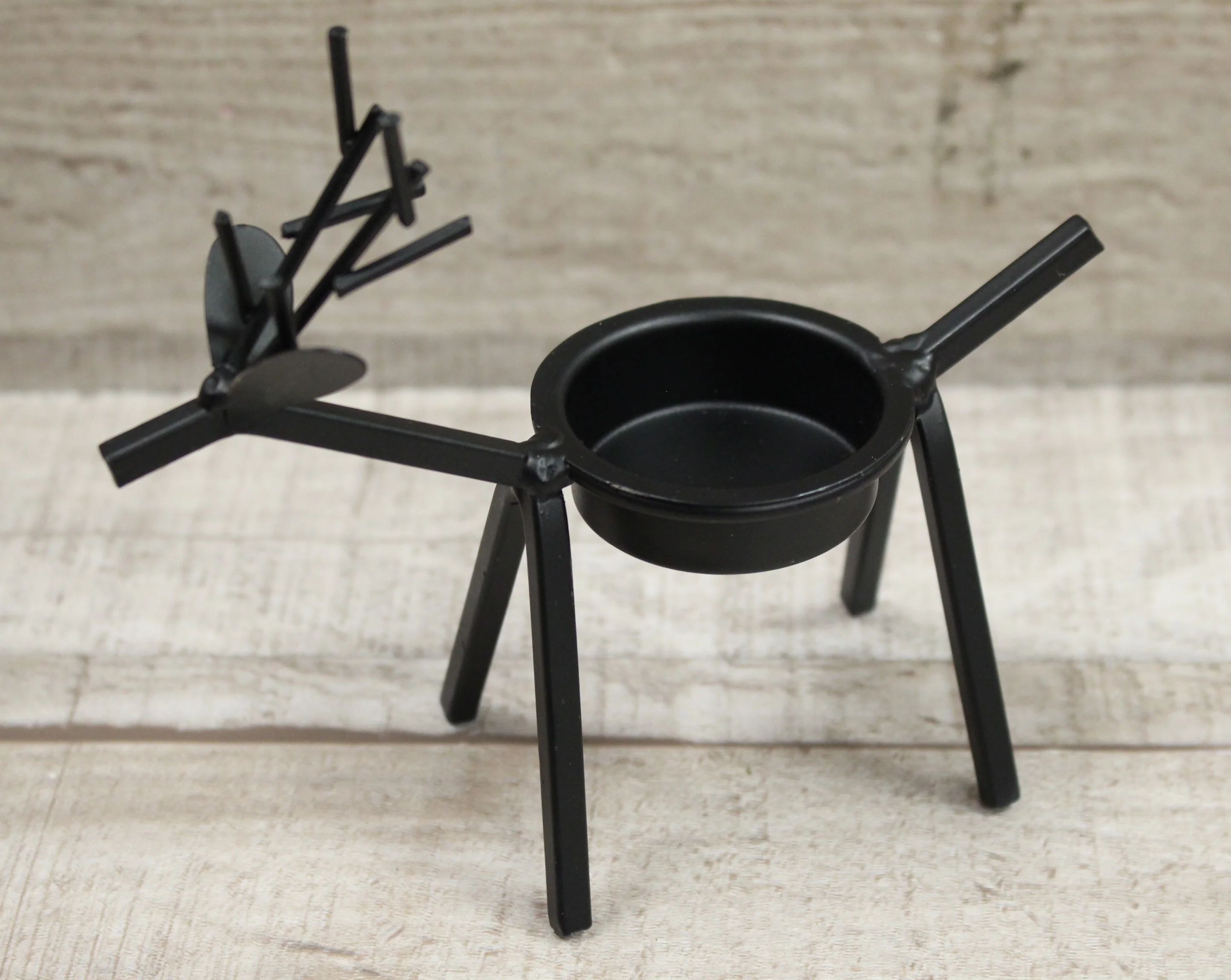 Metal Deer Christmas Candle Holder - Set of 6 - New
