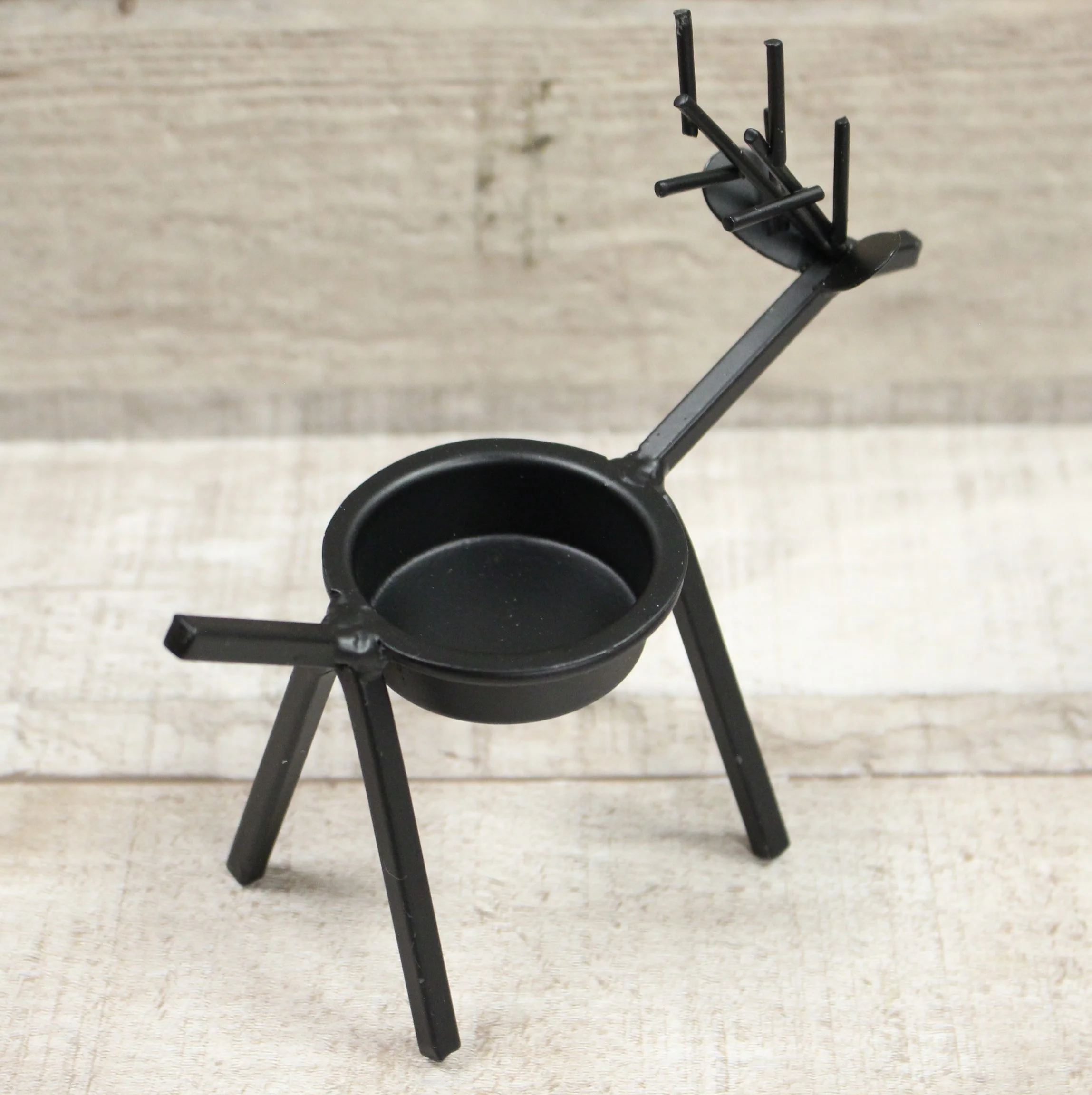 Metal Deer Christmas Candle Holder - Set of 6 - New - Image 2