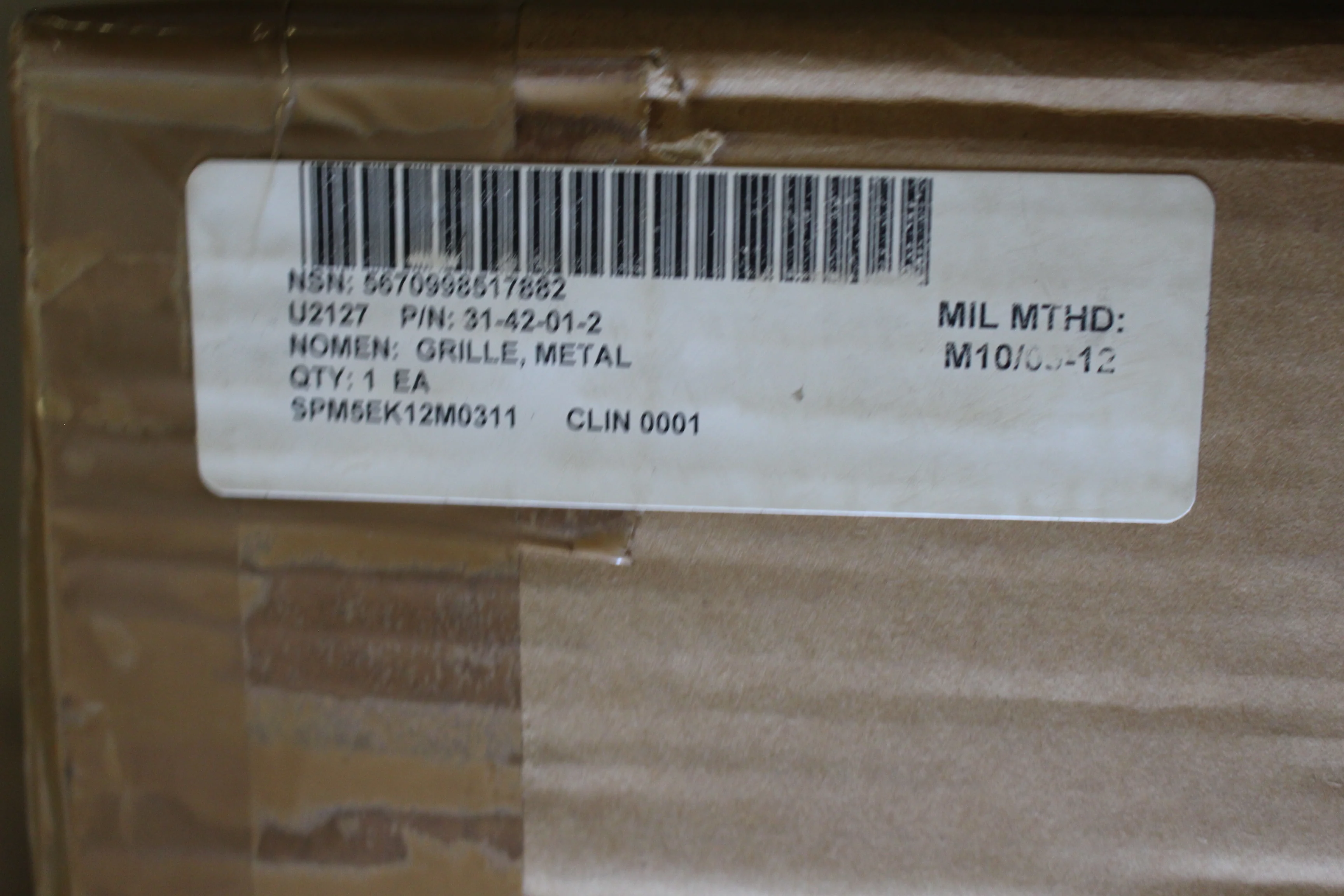 Metal Grille - NSN 5670-99-851-7882 - PN 31-42-01-2 - New - Image 3