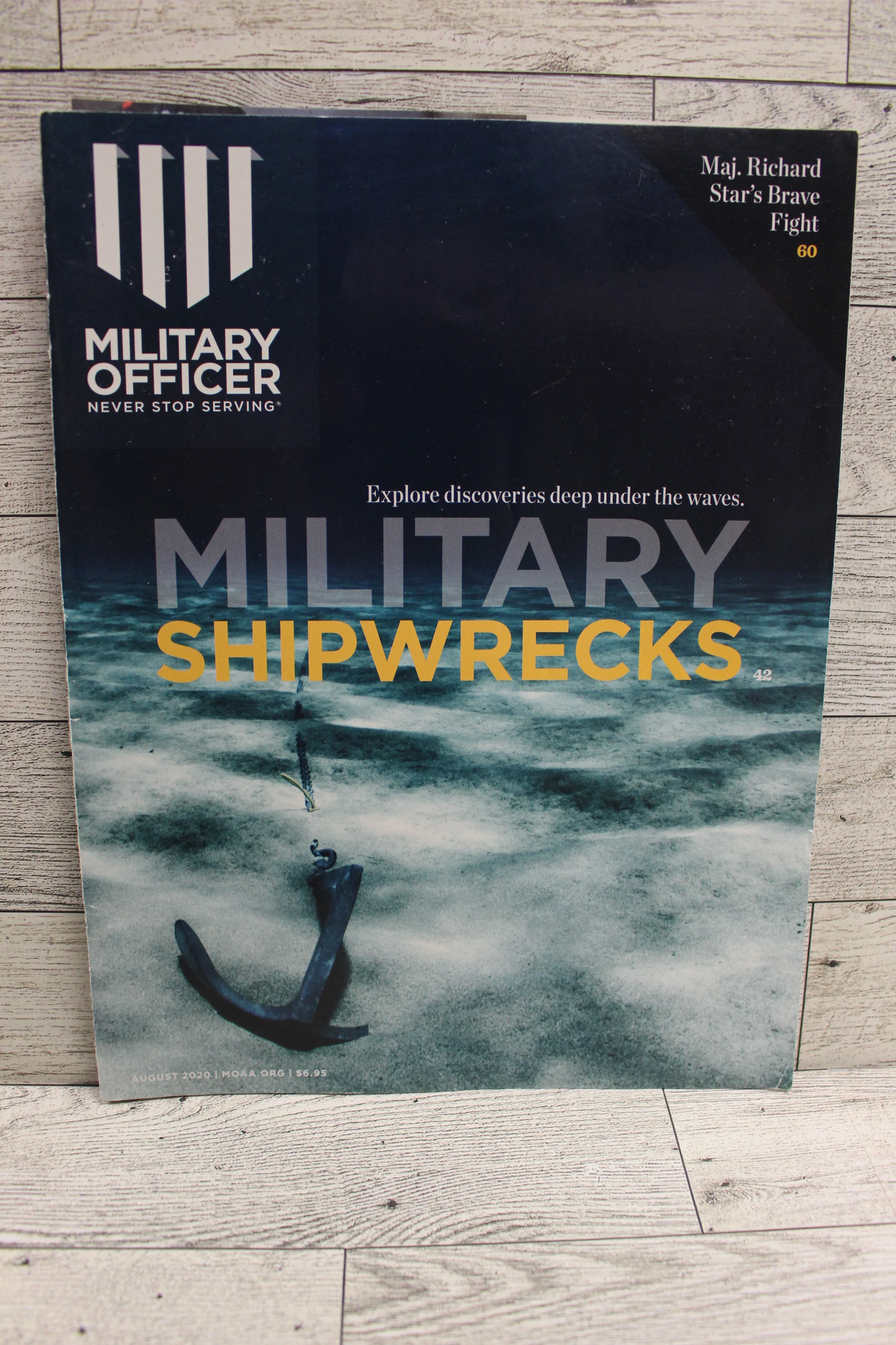Military Officer Magazine Military Shipwrecks August 2020 -Used