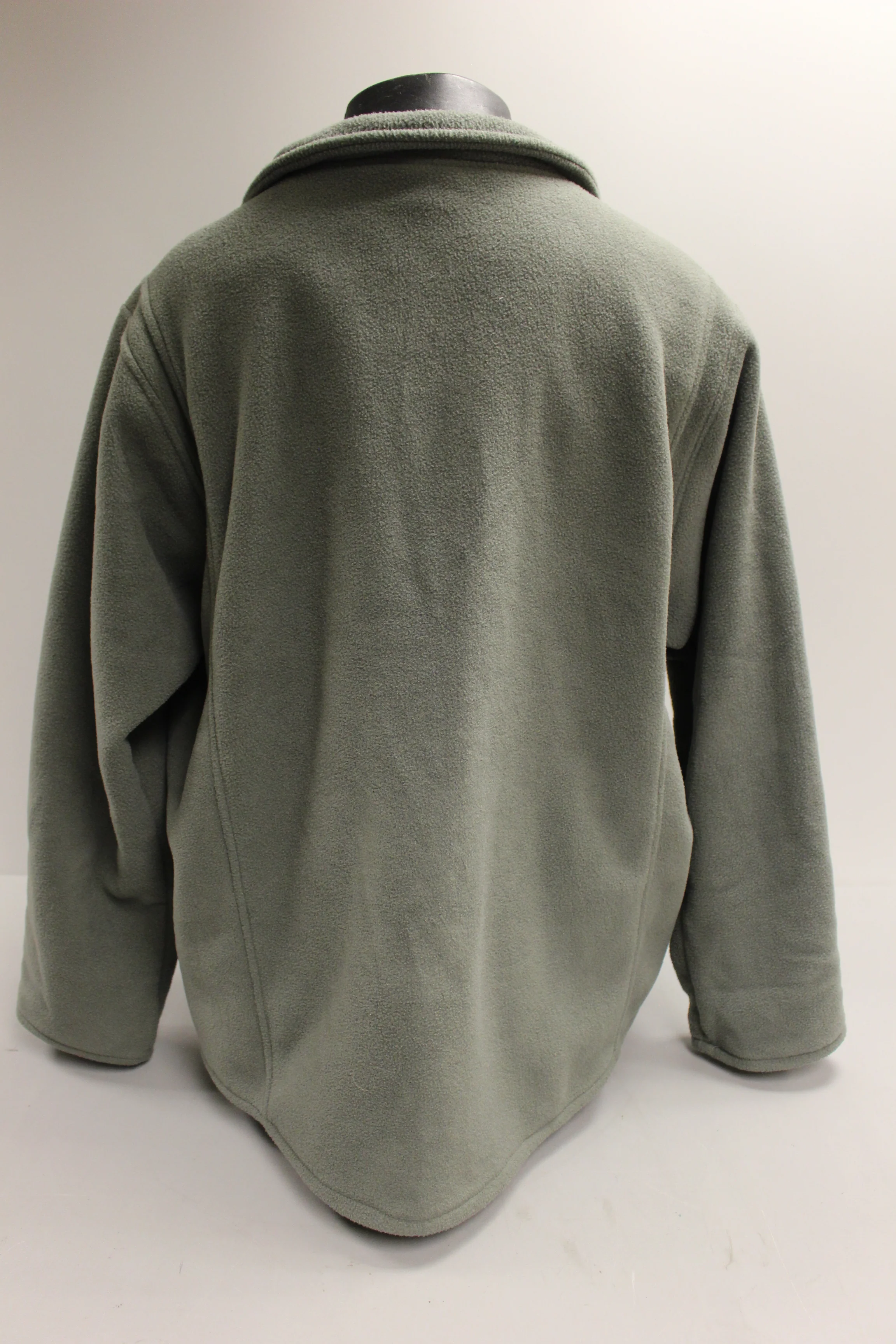 Military Style RLCB Men's Fleece Jacket - Sage Green - Size: XL - Used - Image 2