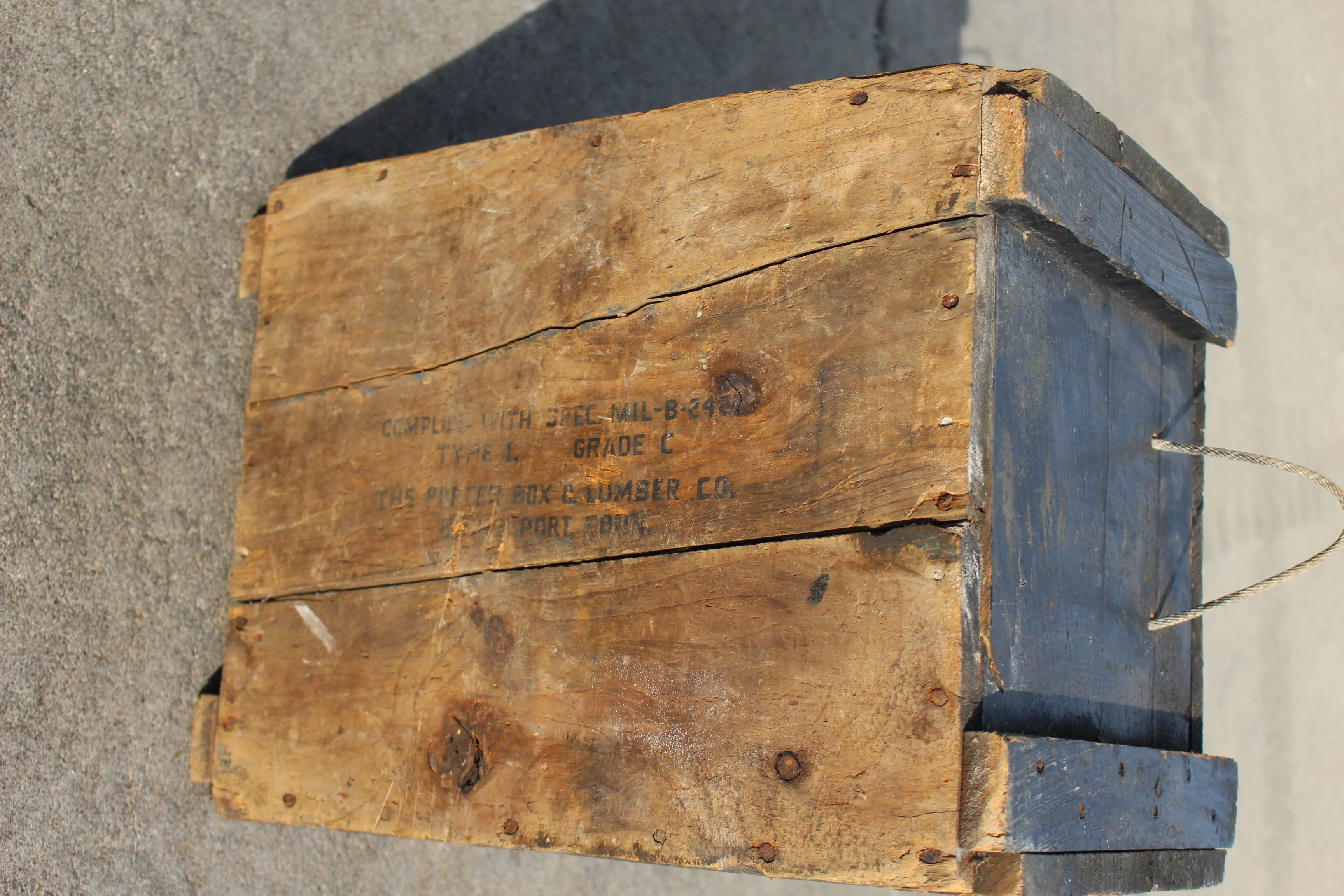 Military The Porter Box and Lumber Company Chest With Handles -Used - Image 6