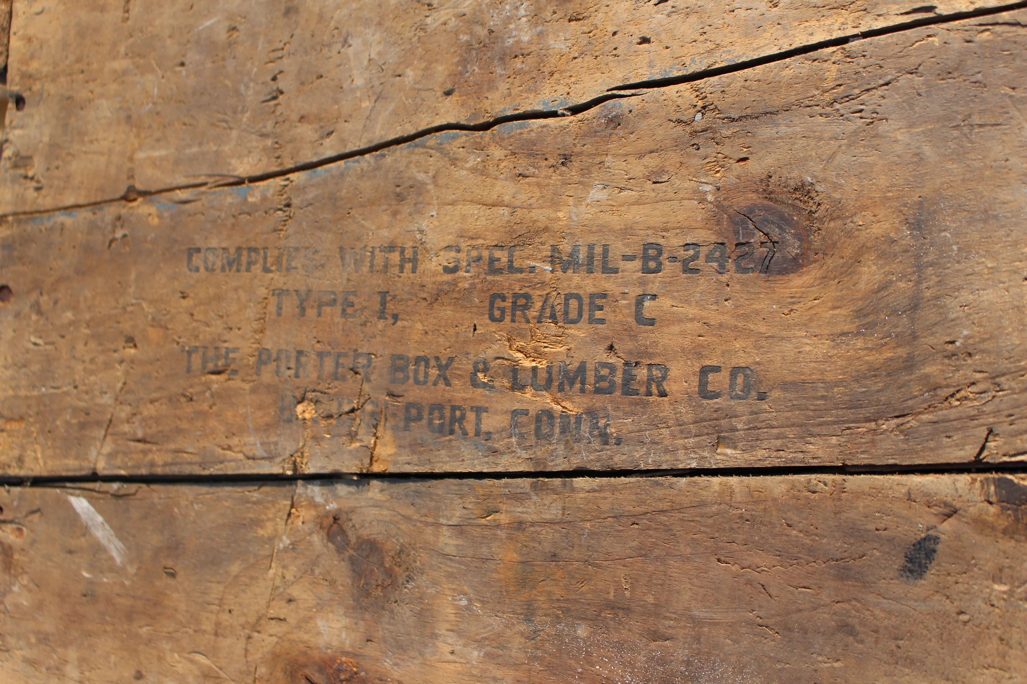 Military The Porter Box and Lumber Company Chest With Handles -Used - Image 7