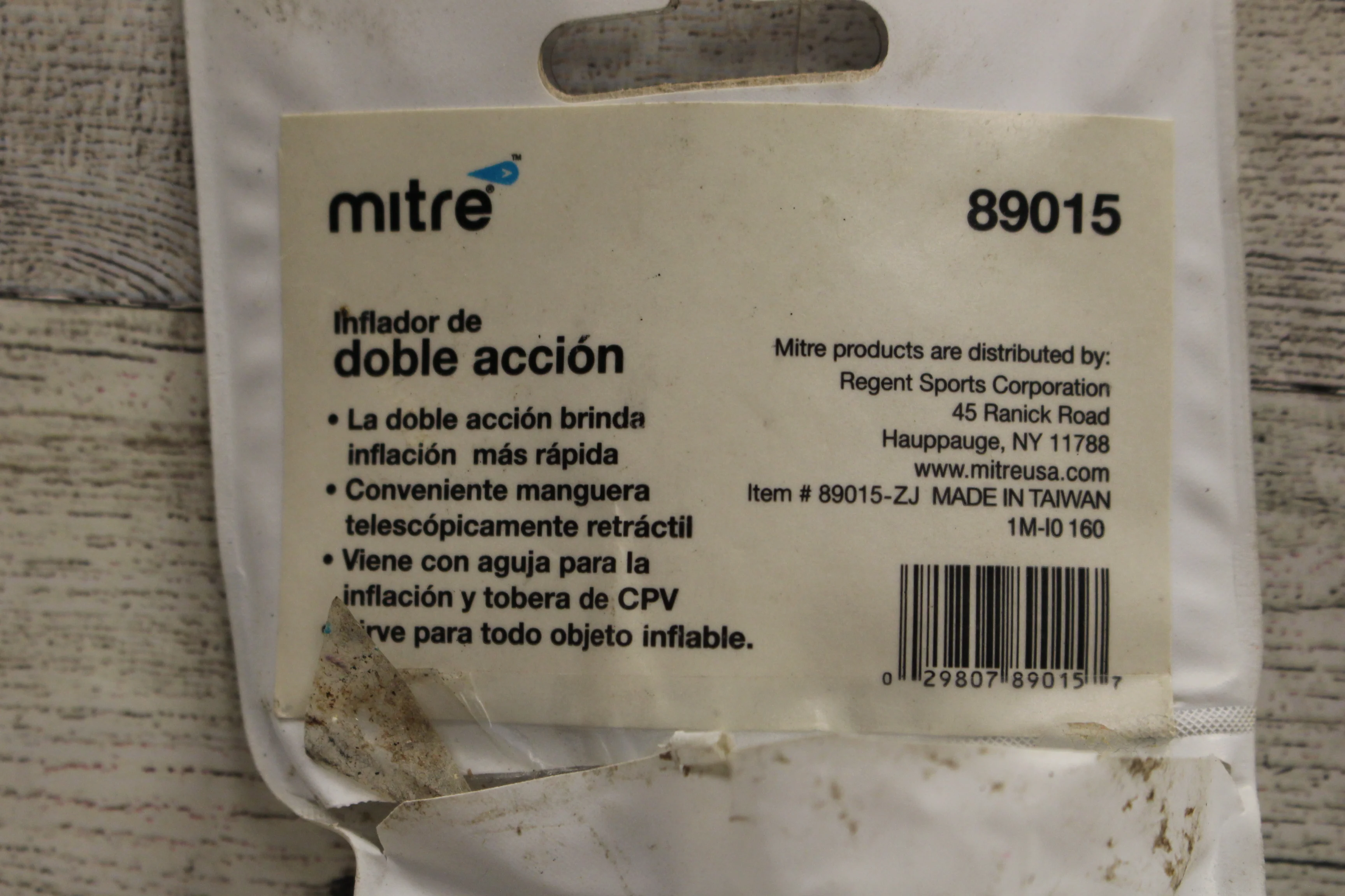 Mitre Dual Action Inflating Pump with Needle - New - Image 3