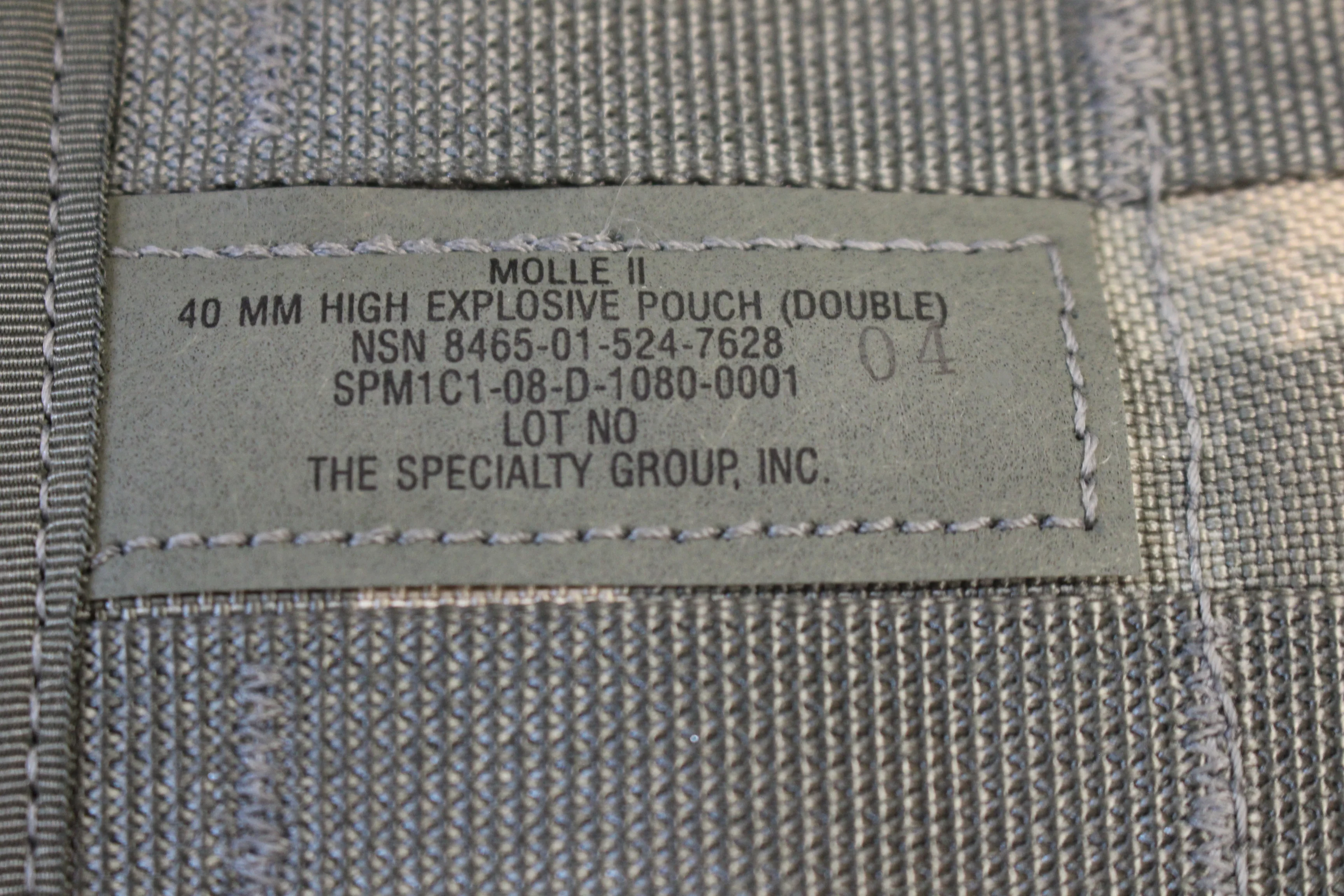 Molle II ACU 40mm High Explosive Pouch (Double) - 8465-01-524-7628 - Used - Image 3