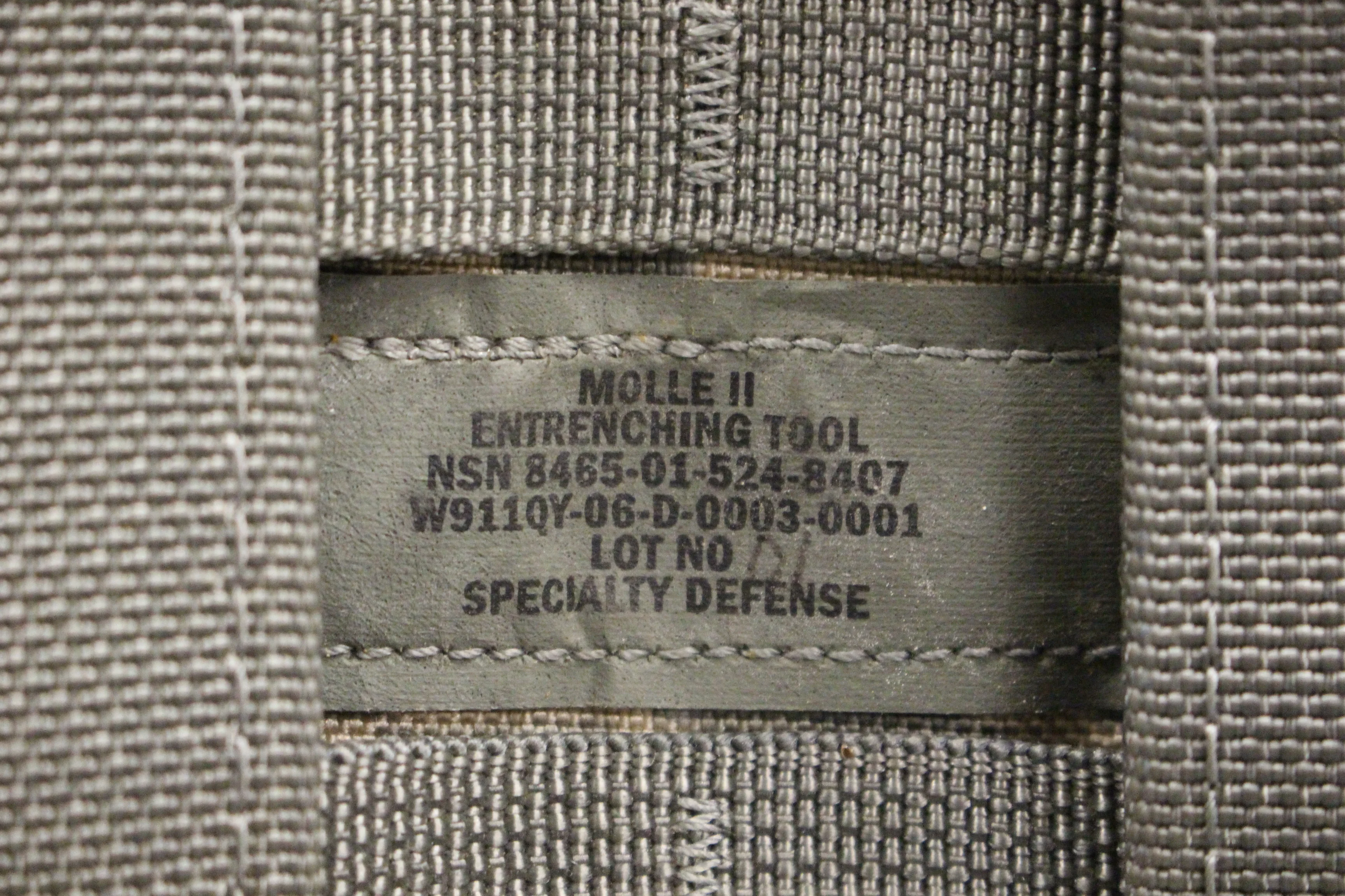 Molle II ACU ETool Entrenching Tool Carrier Cover, 8465-01-524-8407, Grade C - Image 2