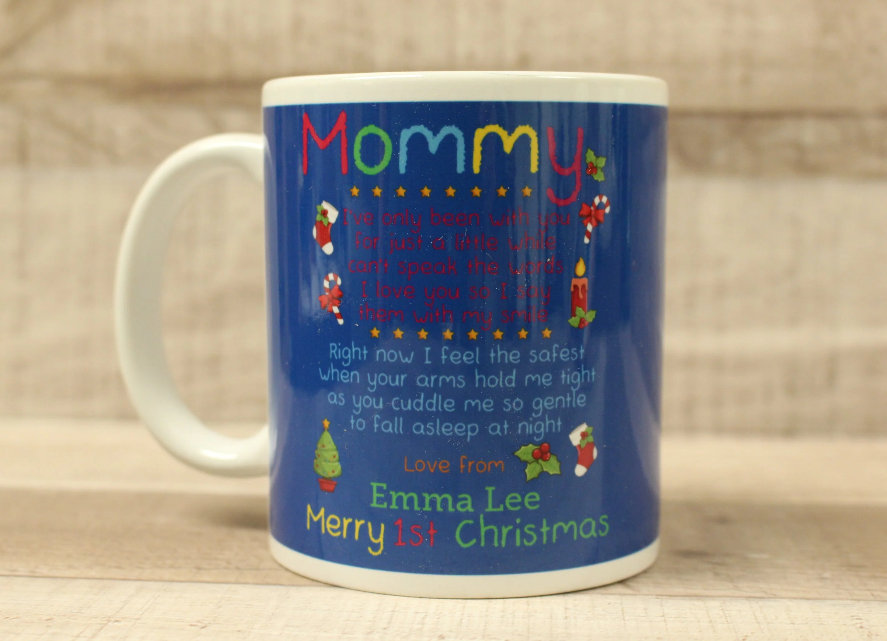 Mommy I've Only Been With You For Just A Little While Coffee Cup - 1st Christmas - Image 6