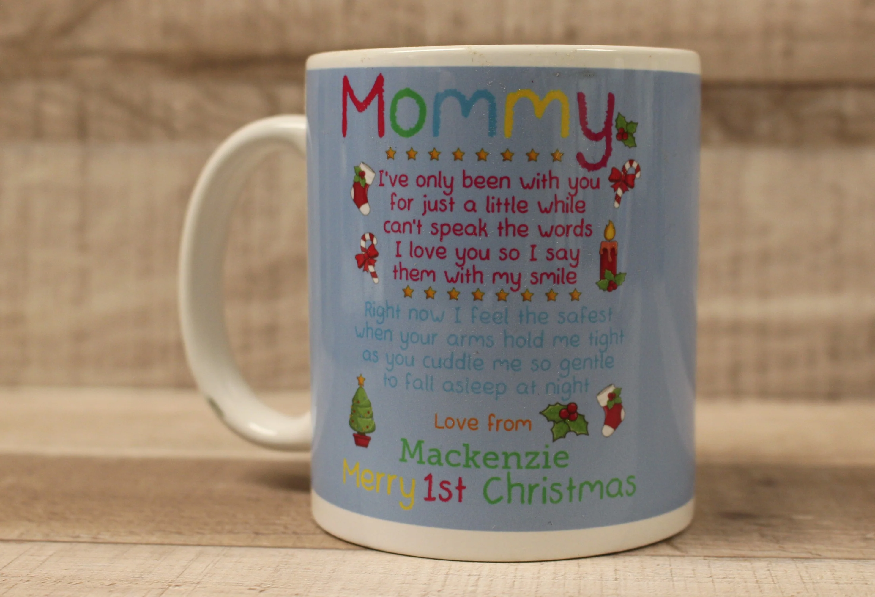 Mommy I've Only Been With You For Just A Little While Coffee Cup - 1st Christmas - Image 8
