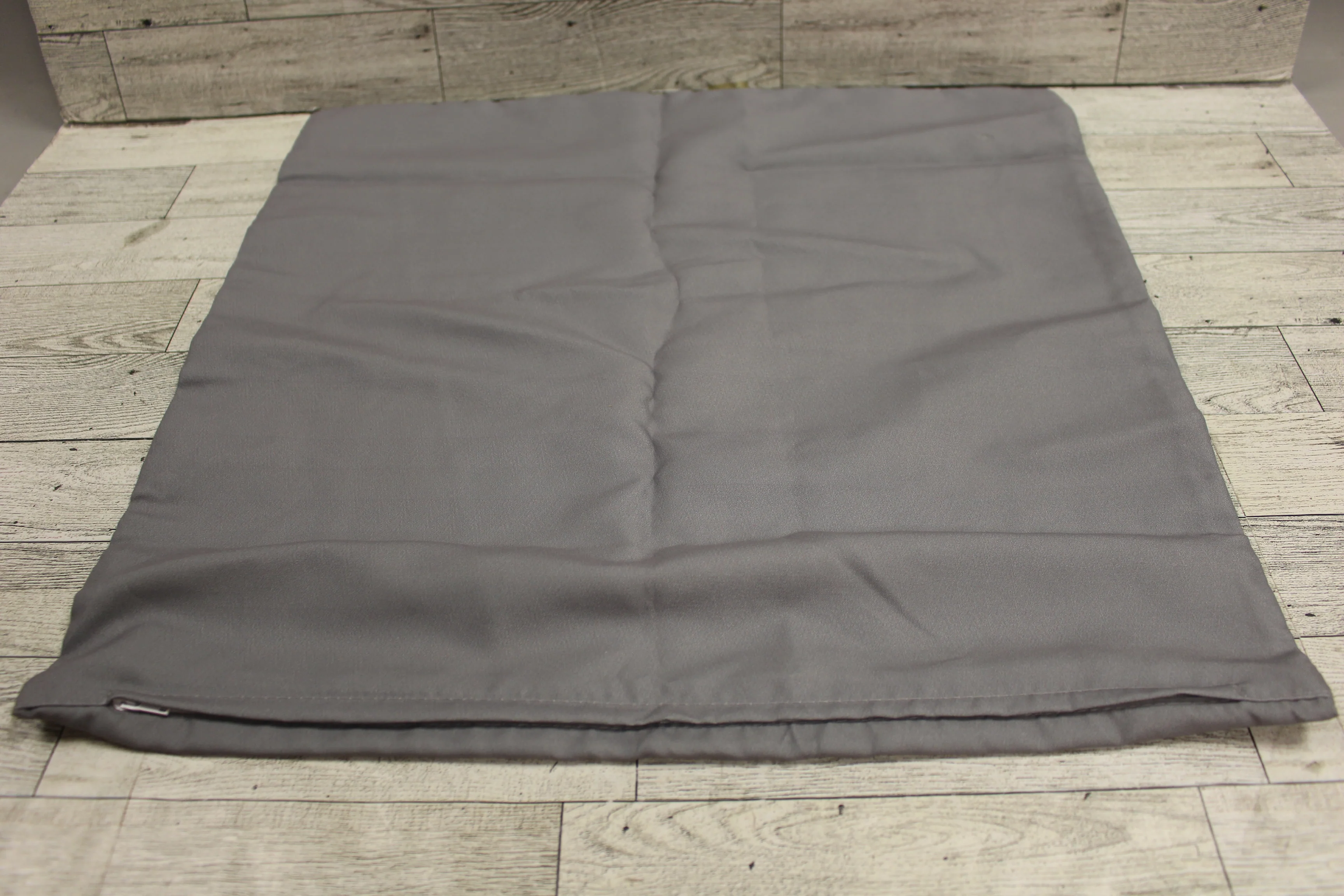 Monogram F Throw Pillow Cover W/ Zipper - Gray - New - Image 2