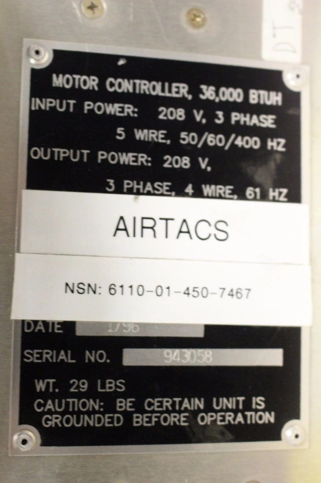 Motor Controller, NSN 6110-01-450-7467, P/N 13229E6670-1 - Image 7