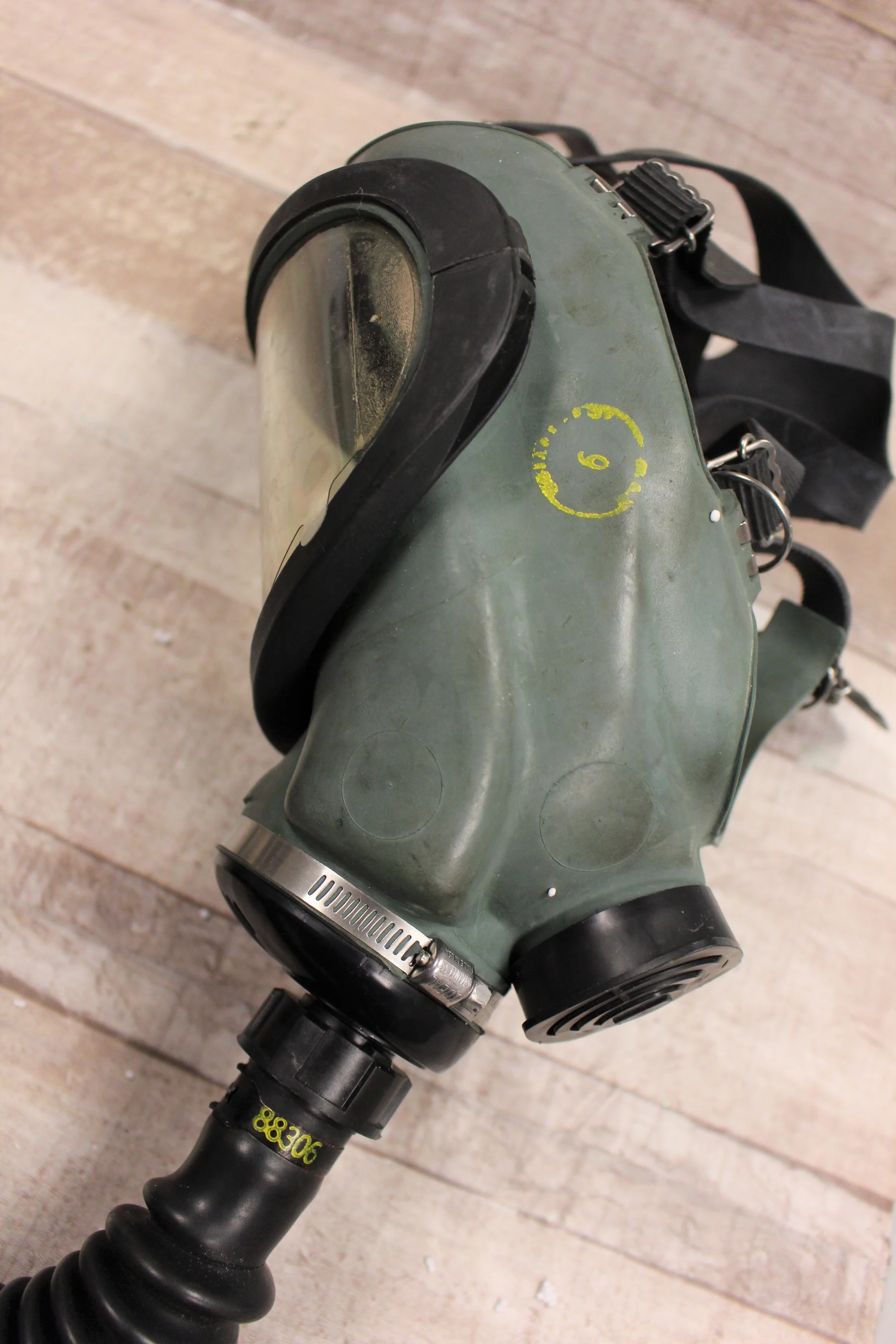 MSA Supersize Gas Mask with Breathing Tube, Harness, & Canister - Image 4