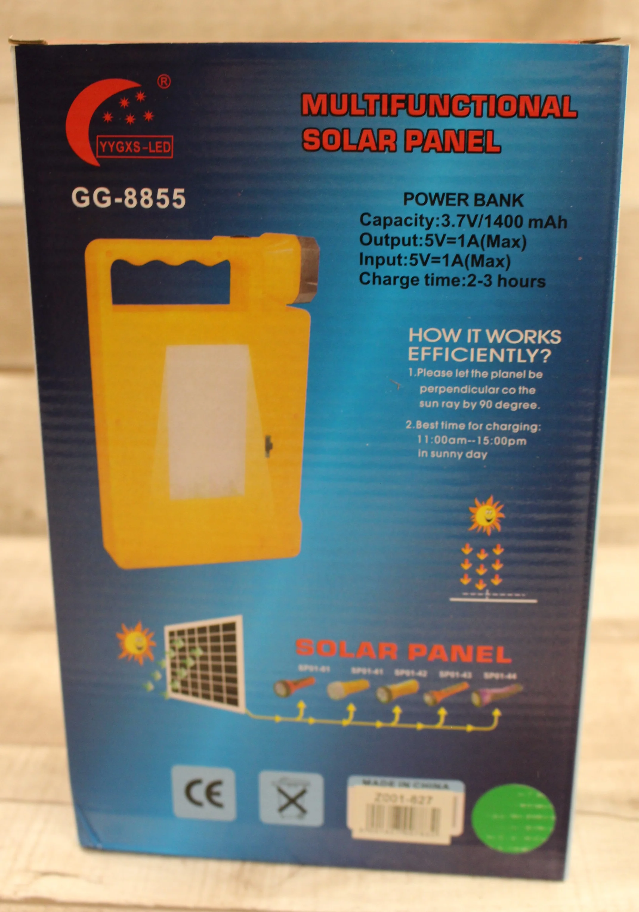 Multifunctional Solar Panel Waterproof Flashlight Power Bank - Green - New - Image 4