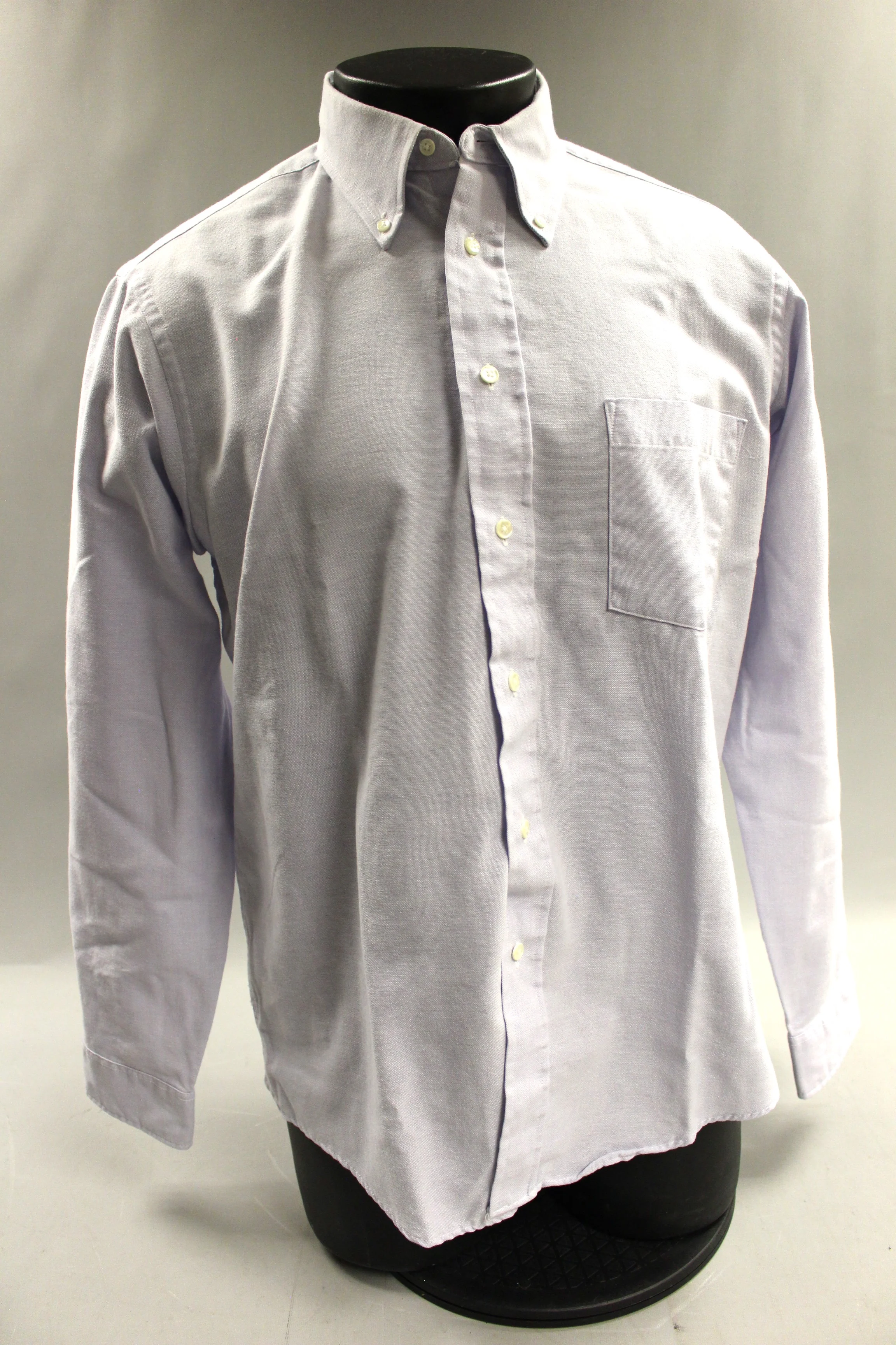 Natural Blend Men's Long Sleeve Shirt - Size: 16 - 34/35 -Light Purple - Used