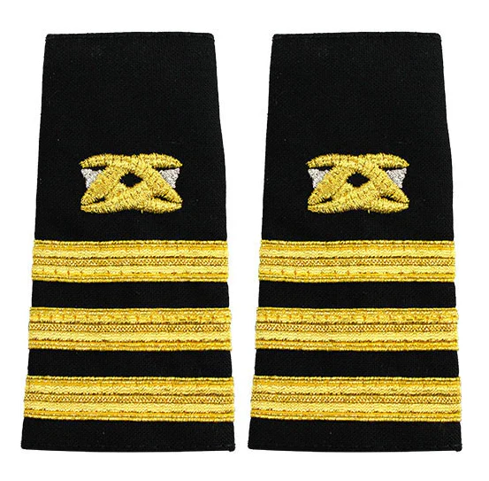 Navy Soft Shoulder Mark: Commander Civil Engineer - New