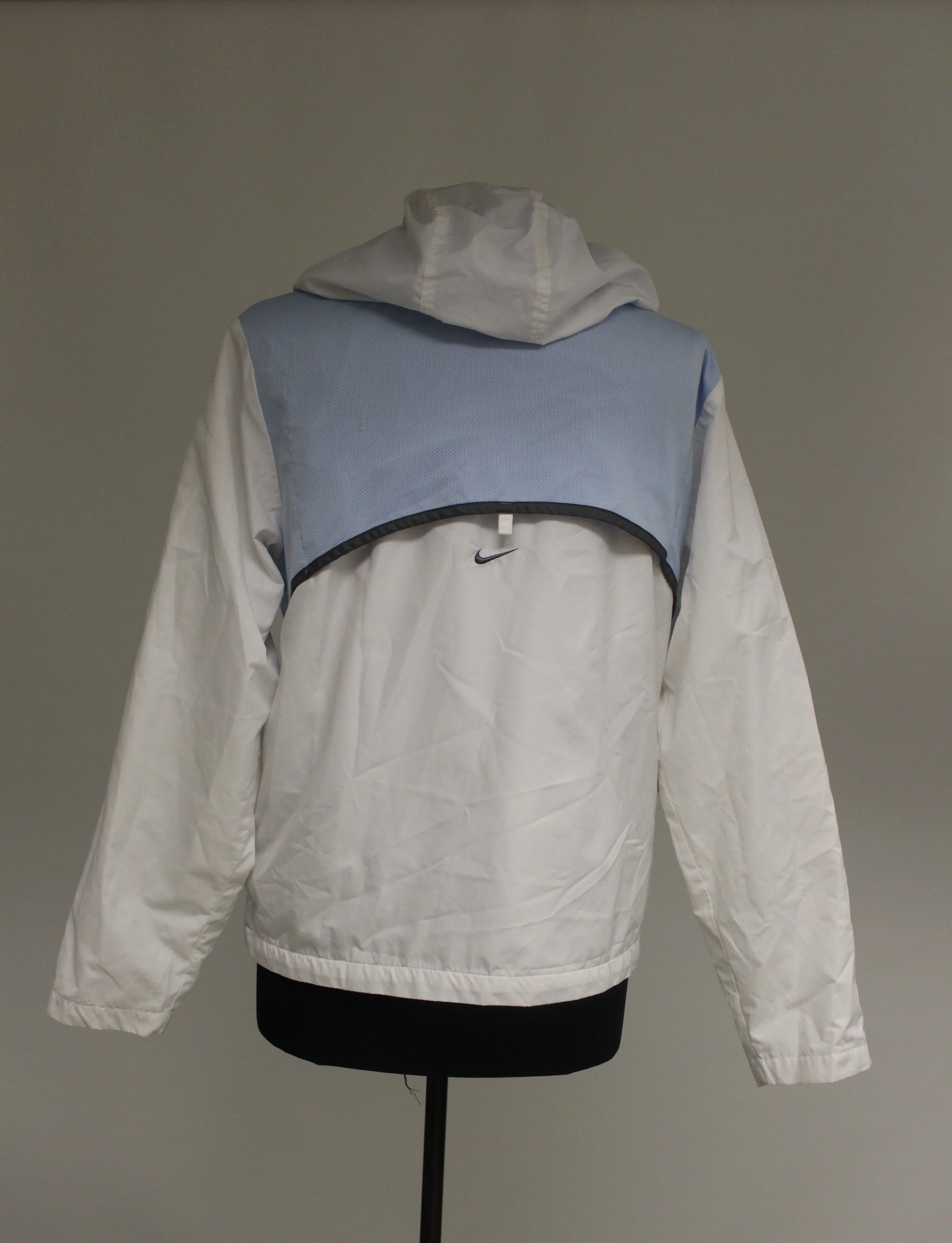 NIKE Womens Zip Up Jacket, Large (12 - 14), White/Blue - Image 4