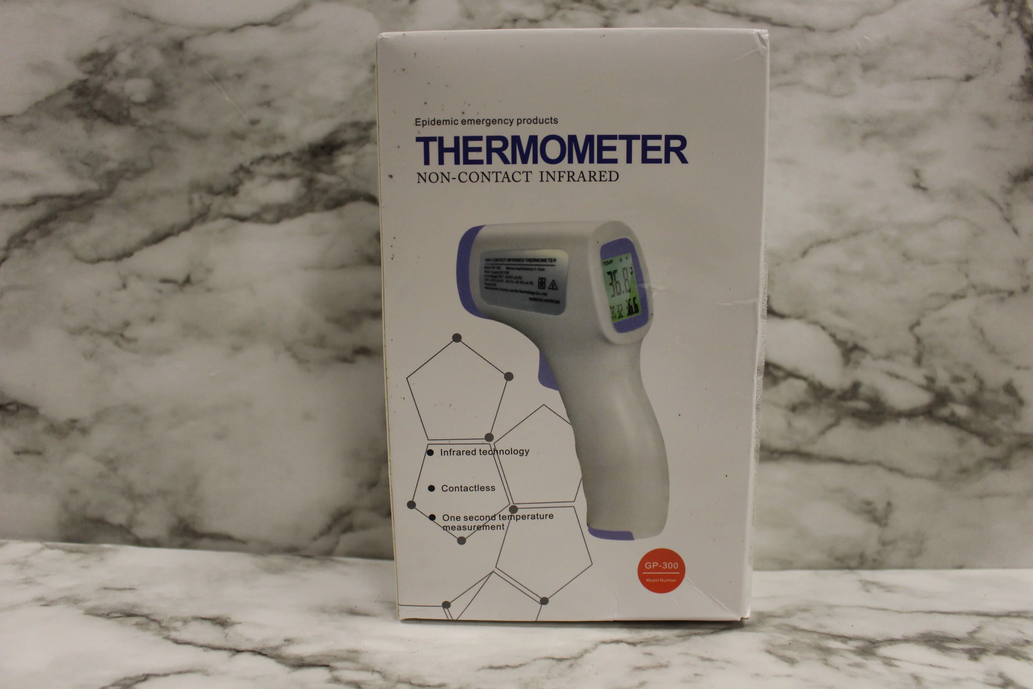 Non-Contact Thermometer No Touch Touchless Thermometer -White -New