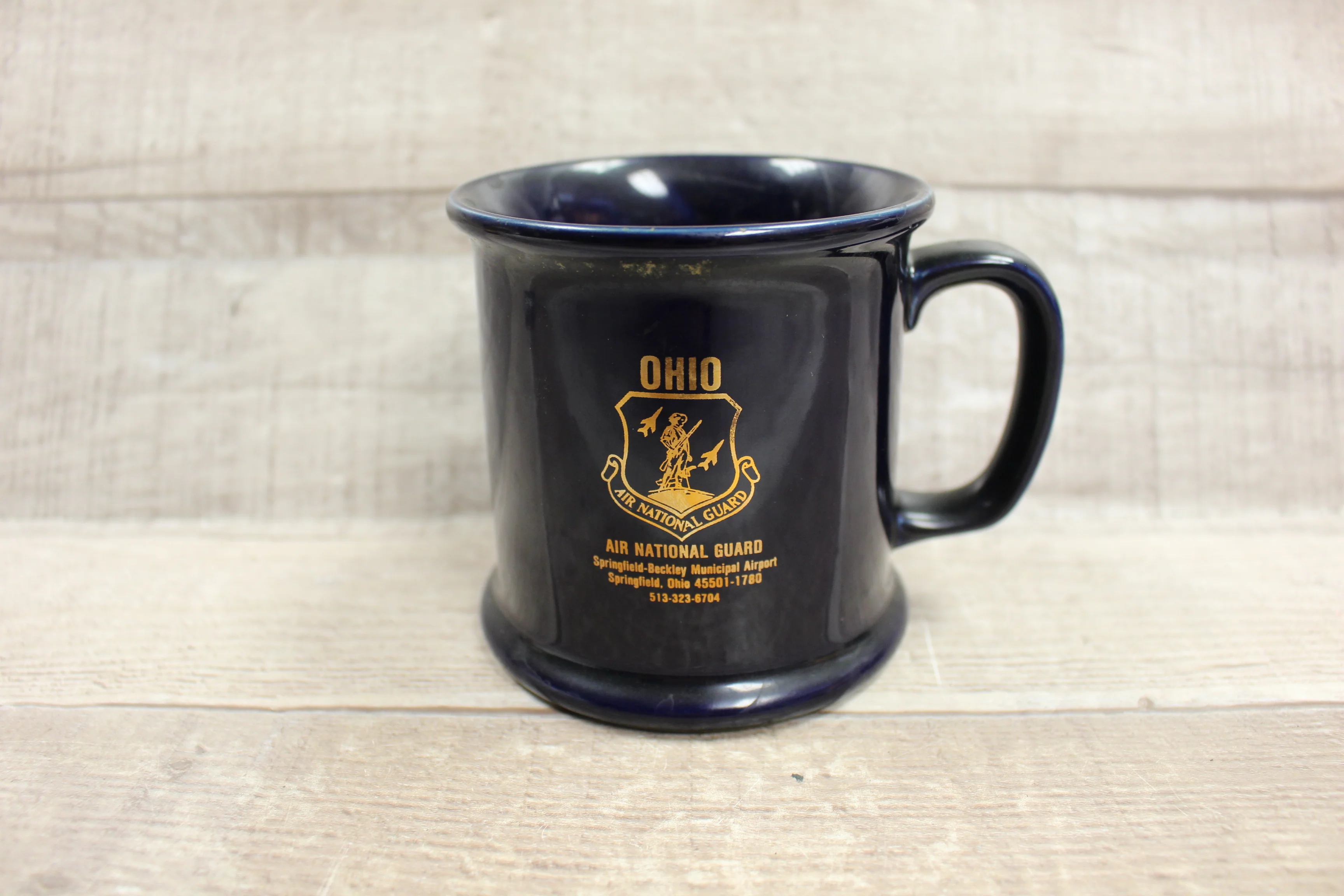 Ohio Air National Guard Coffee Tea Mug -Blue -Used