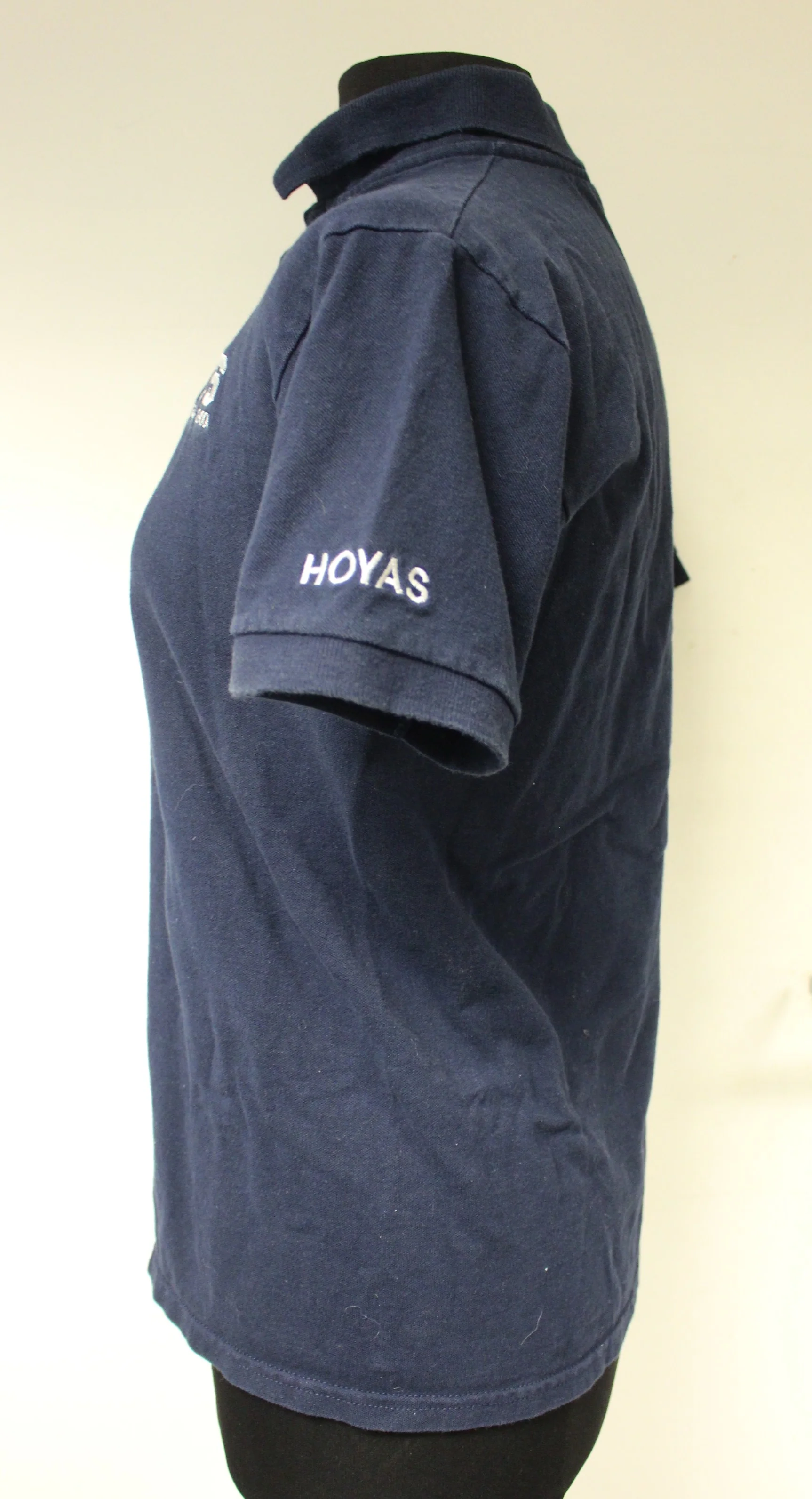 OTS Officer Training School Short Sleeve Polo Shirt - HOYAS - Navy Blue - Small - Image 3