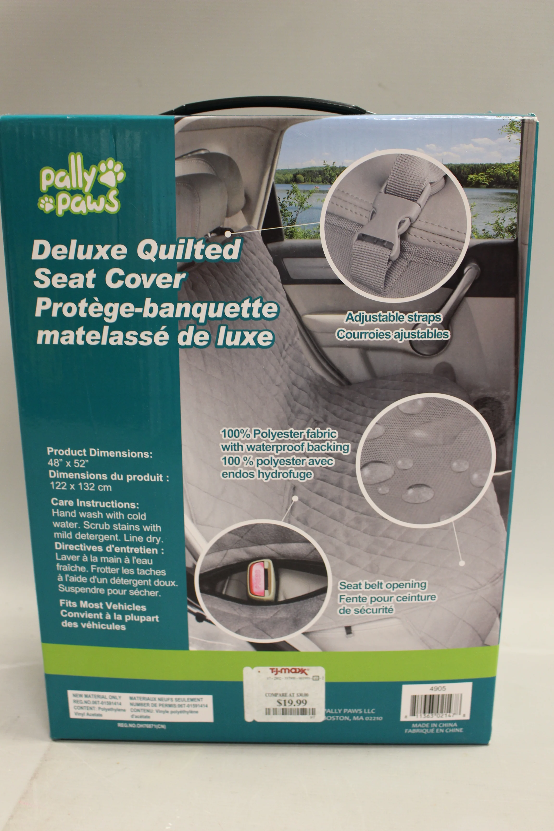 Pally Paws Quilted Car Seat Cover - 48" x 52" - New - Image 2