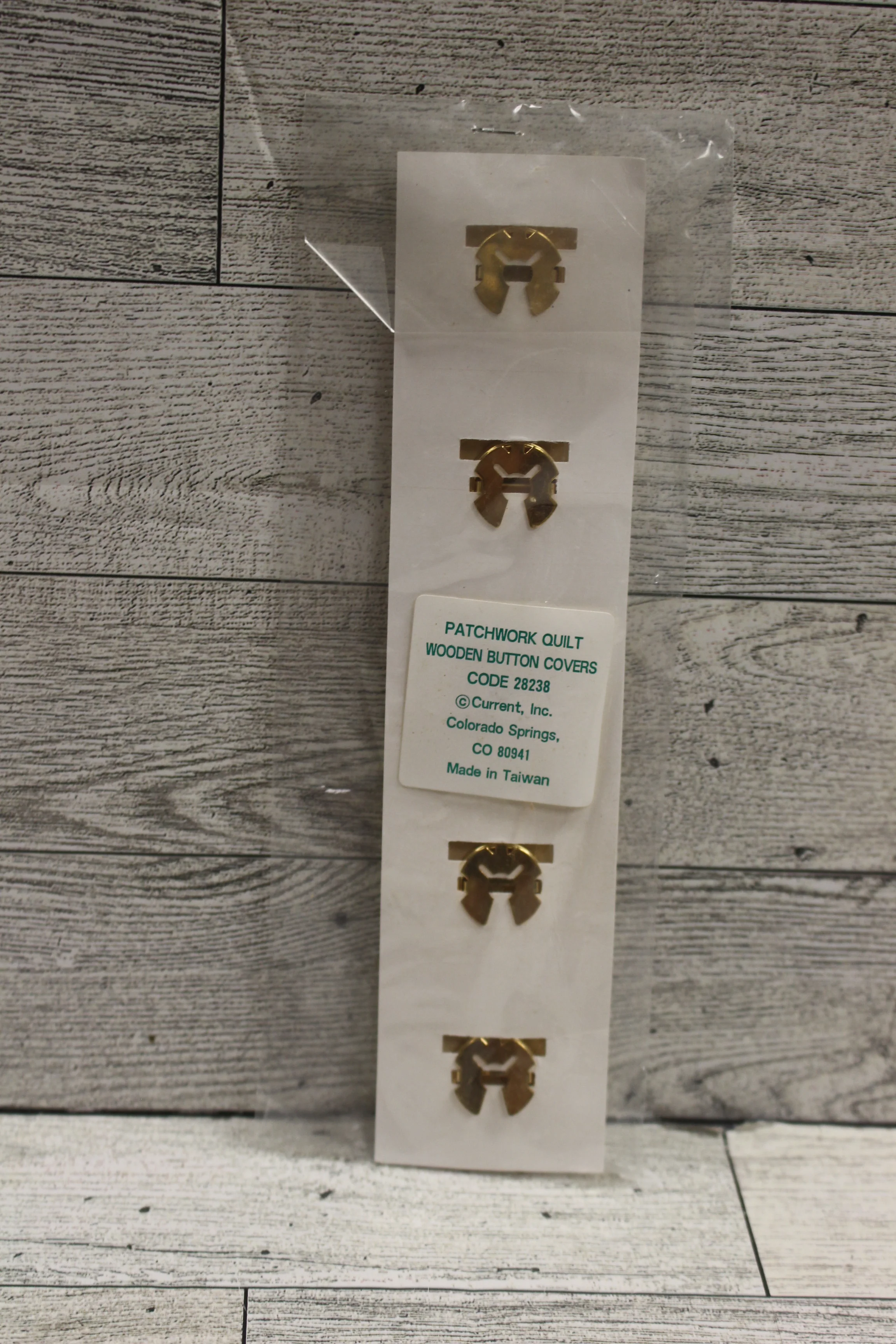 Patchwork Quilt Wooden Button Covers - #28238 - New - Image 2