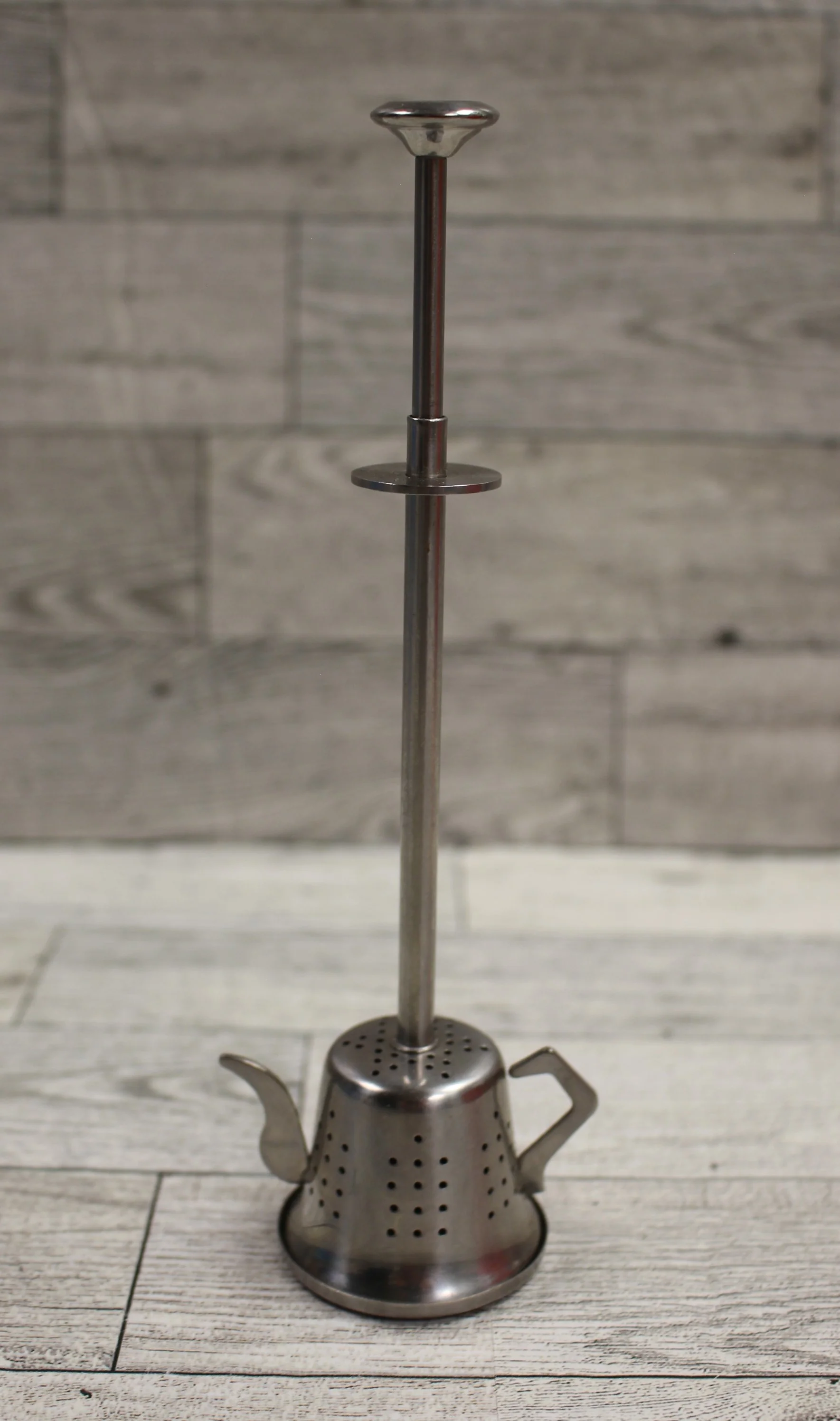Pier 1 Stainless Steel Push Tea Infuser - Used