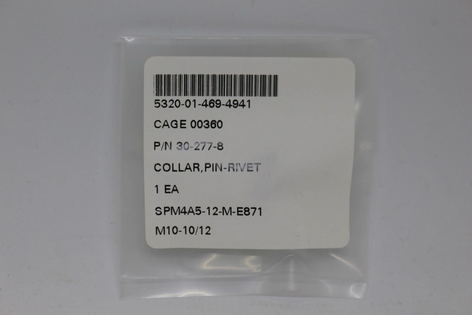 Pin-Rivet Collar, NSN 5320-01-469-4941, P/N 30-277-8, New! - Image 2