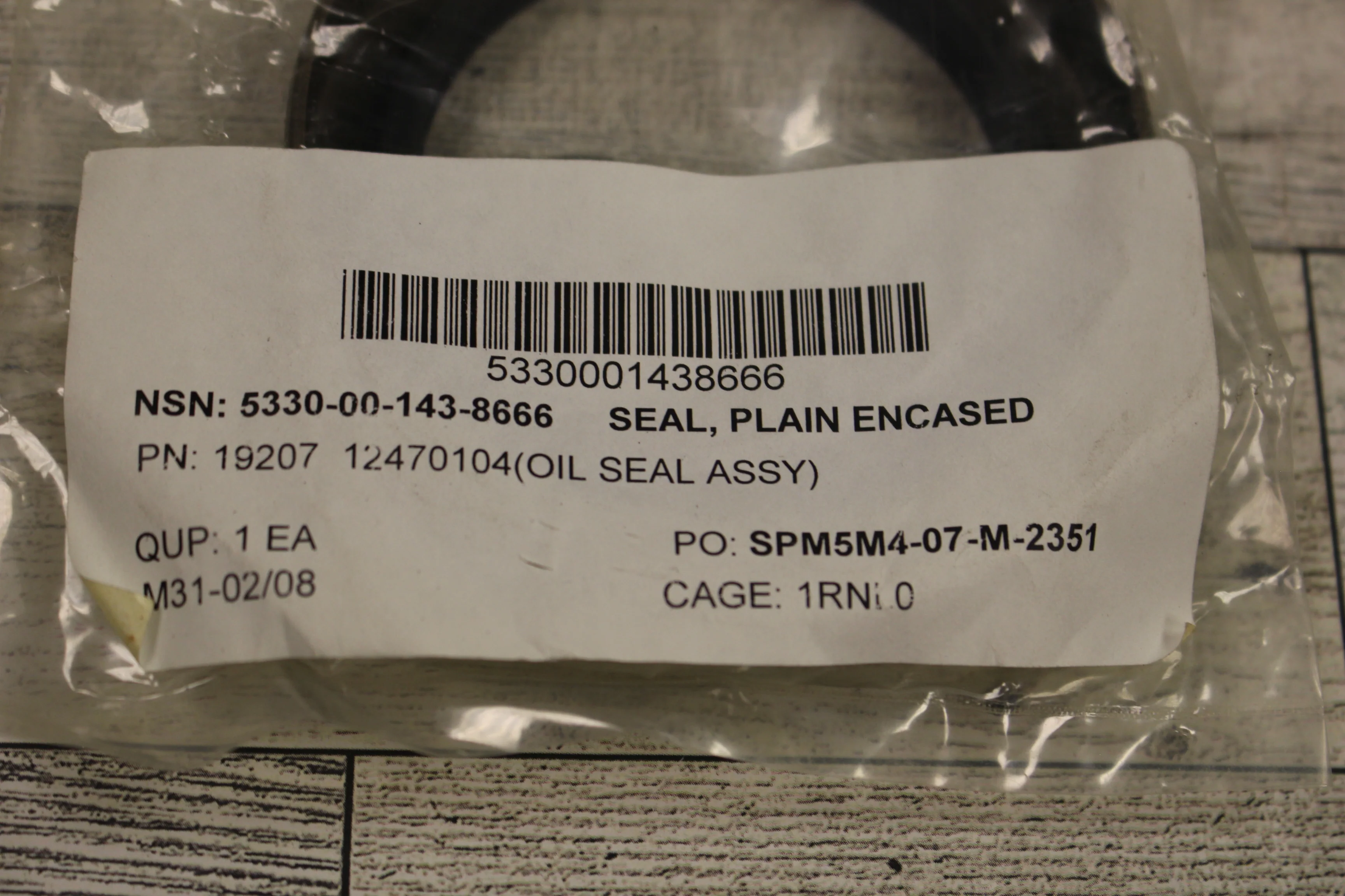 Plain Encased Seal - 5330-00-143-8666 - P/N 19207 - New - Image 3