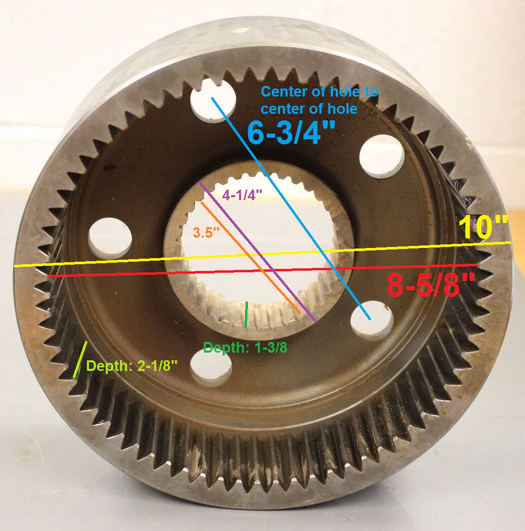 Planetary Hub Gear Ring - NSN 3020-01-480-2388 - P/N 300216 - New! - Image 4