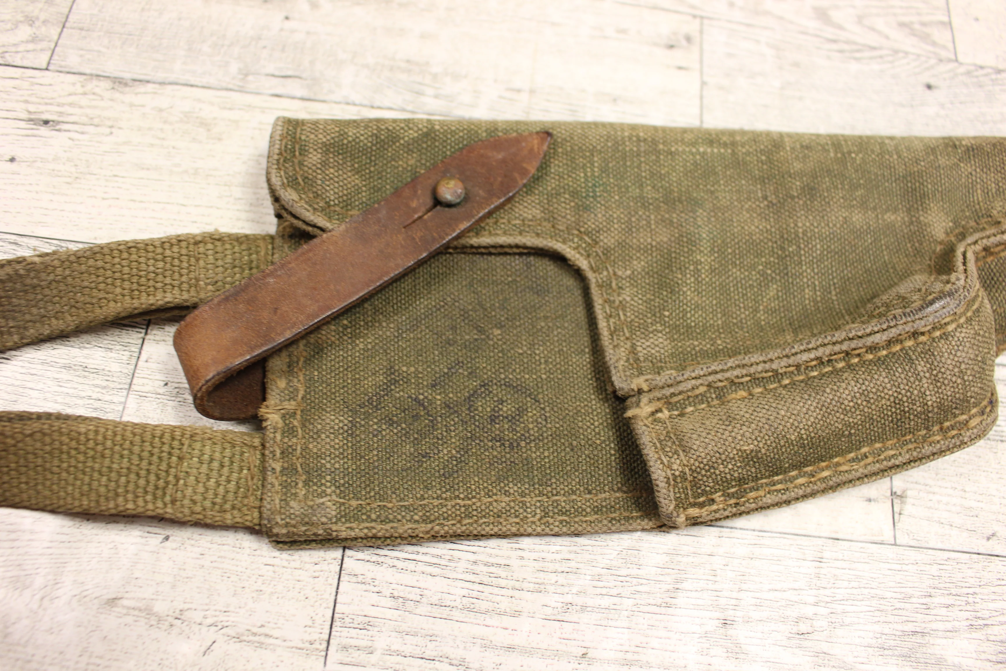 Polish Army Vintage PM63 Canvas Holster - Used - Image 2