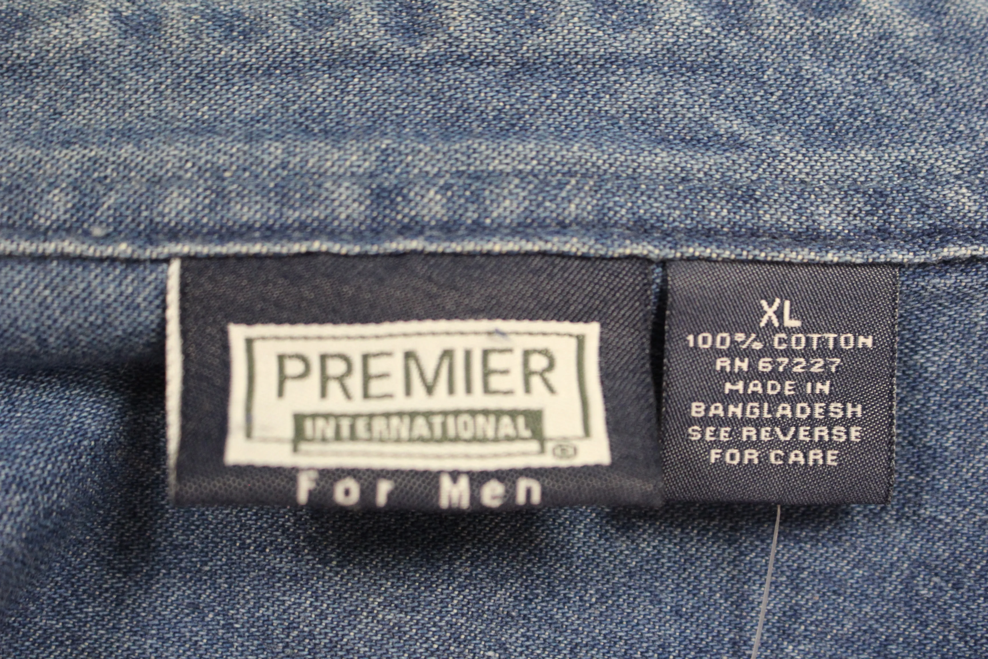 Premier International Blue Jean Men's Shirt - XL - New - Image 4