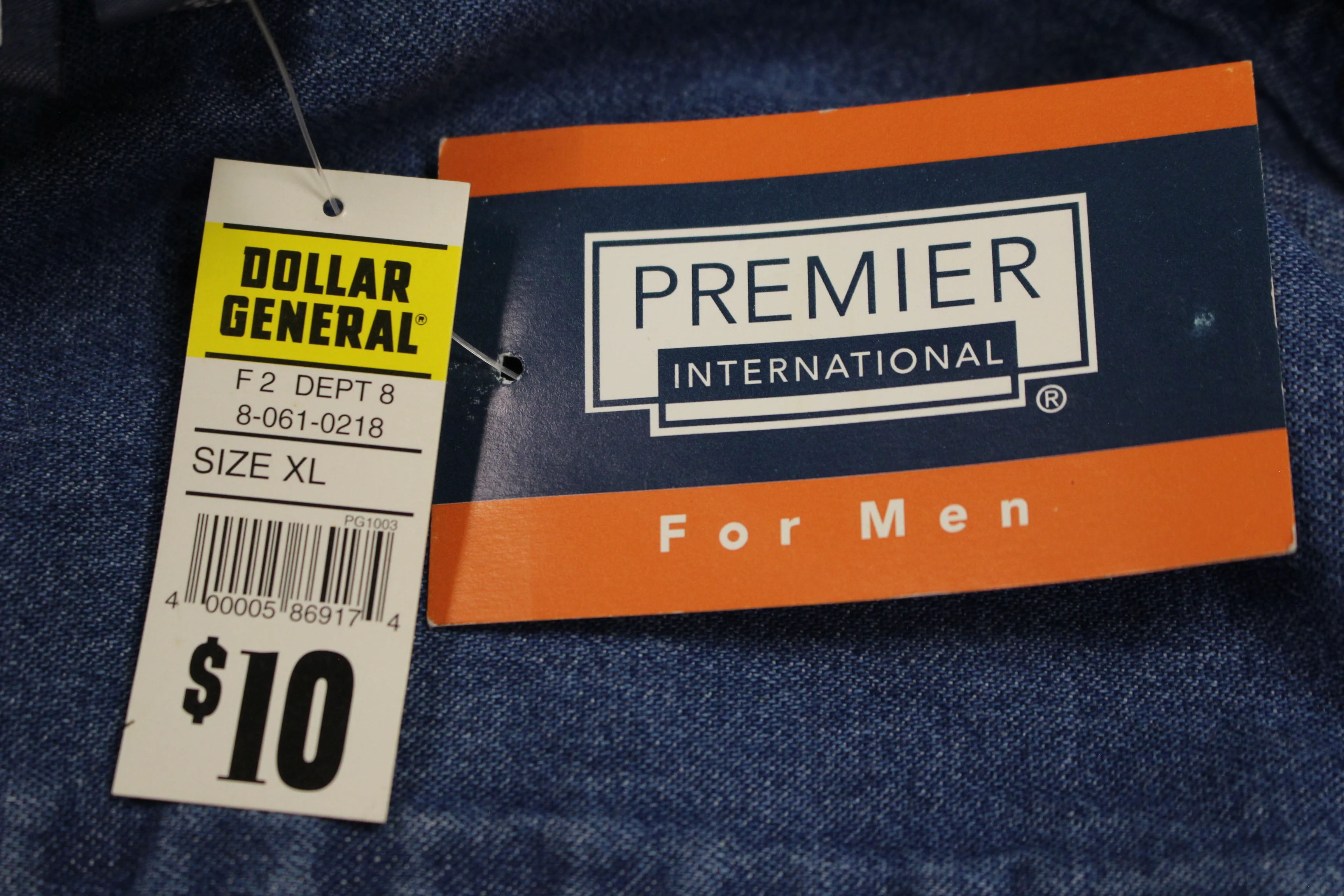 Premier International Blue Jean Men's Shirt - XL - New - Image 6
