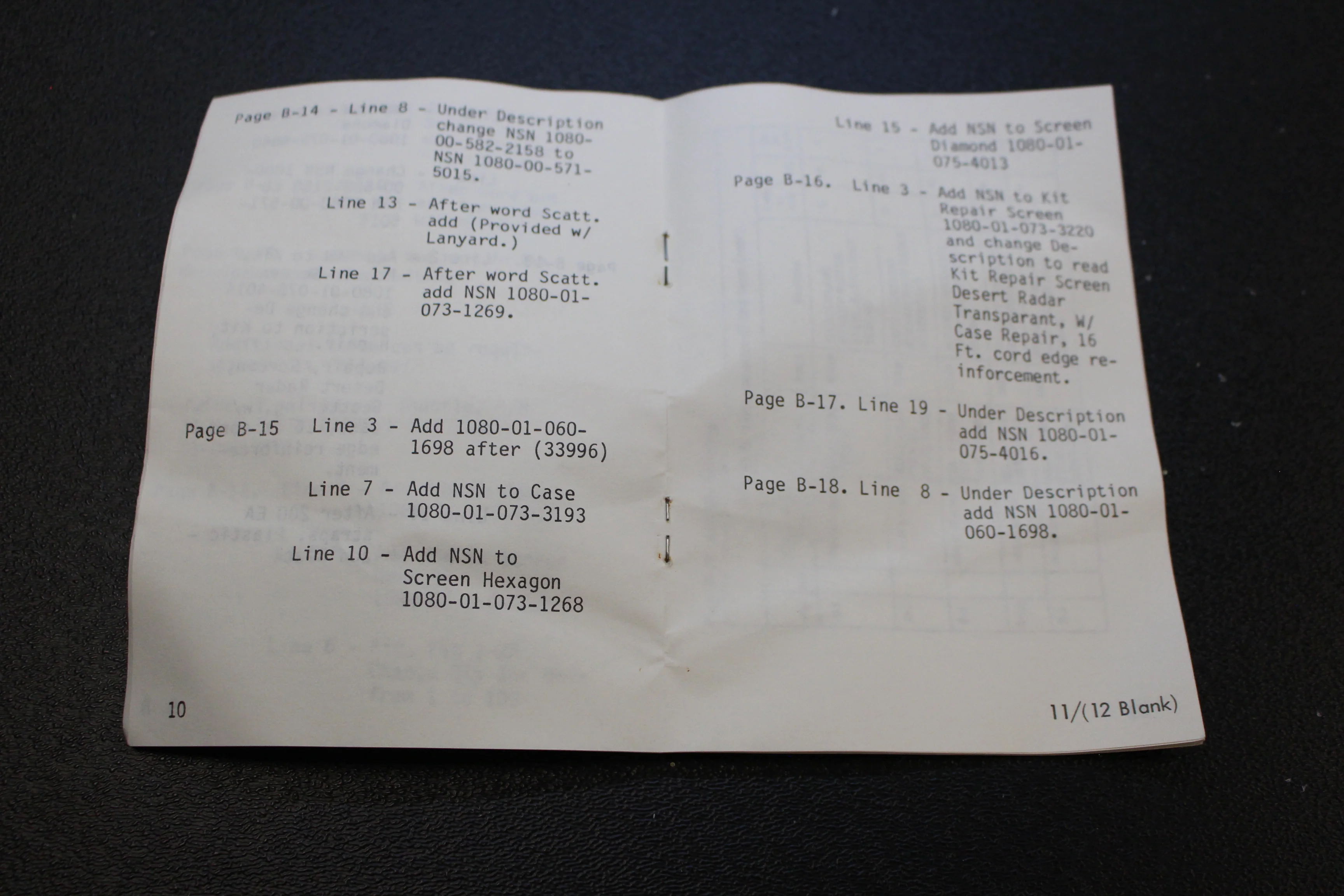 Radar Scattering Camouflage Screening System Technical Manual - Change No. 2 - Image 3