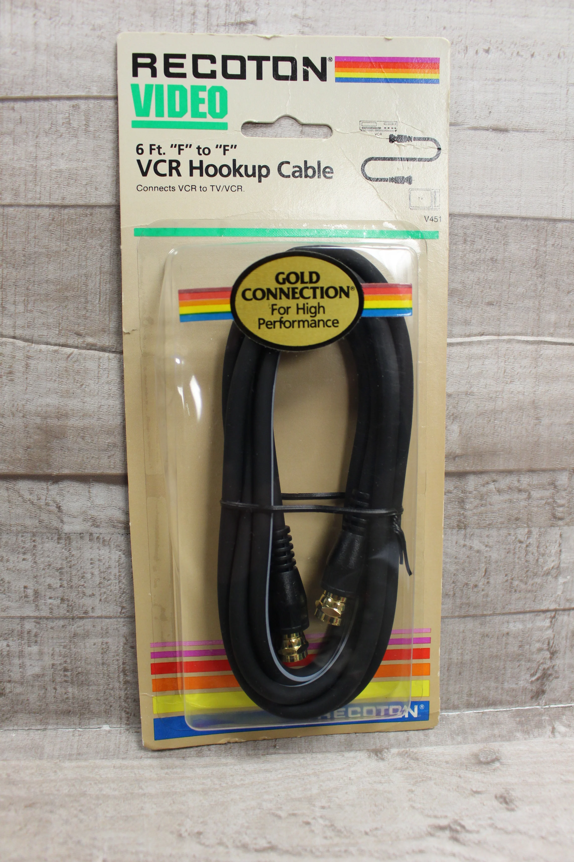 Recoton Video 6 Foot F to F Hookup Cable -New