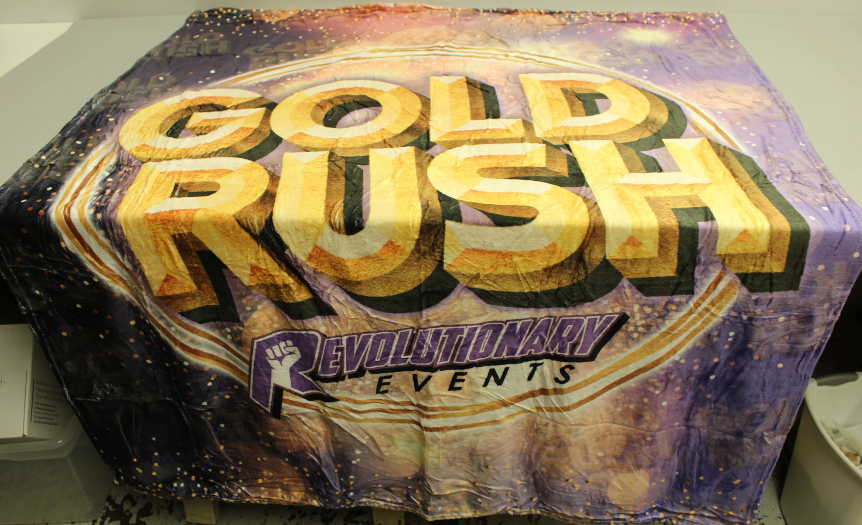 Revolutionary Events Gold Rush Blanket - 61" x 49" - Used