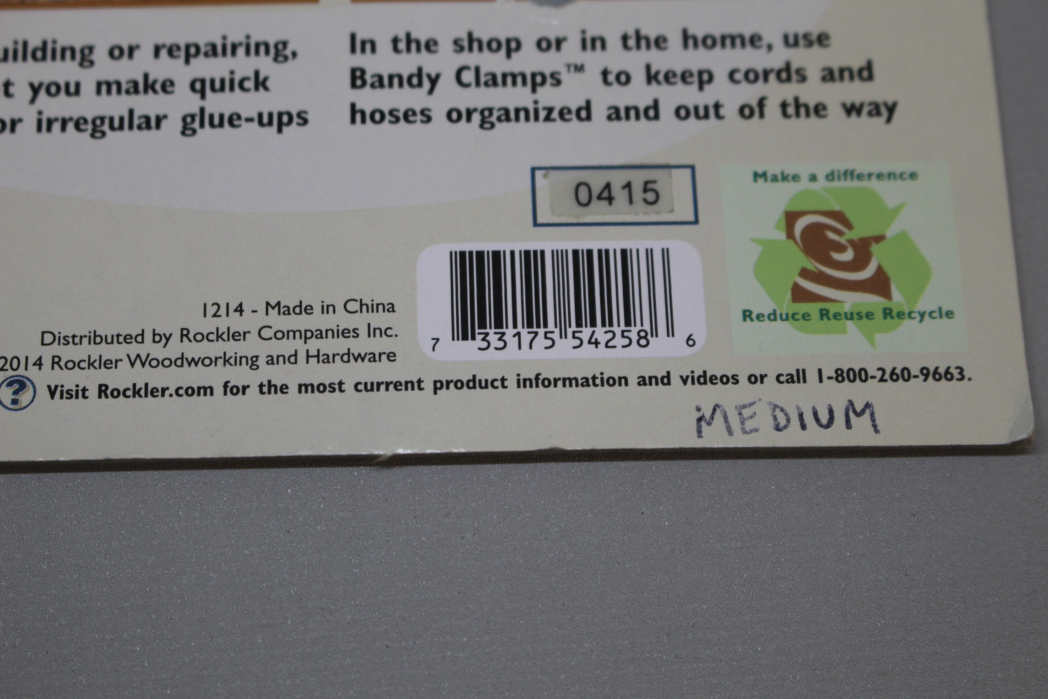 Rockler Medium Bandy Clamp - New - Image 4