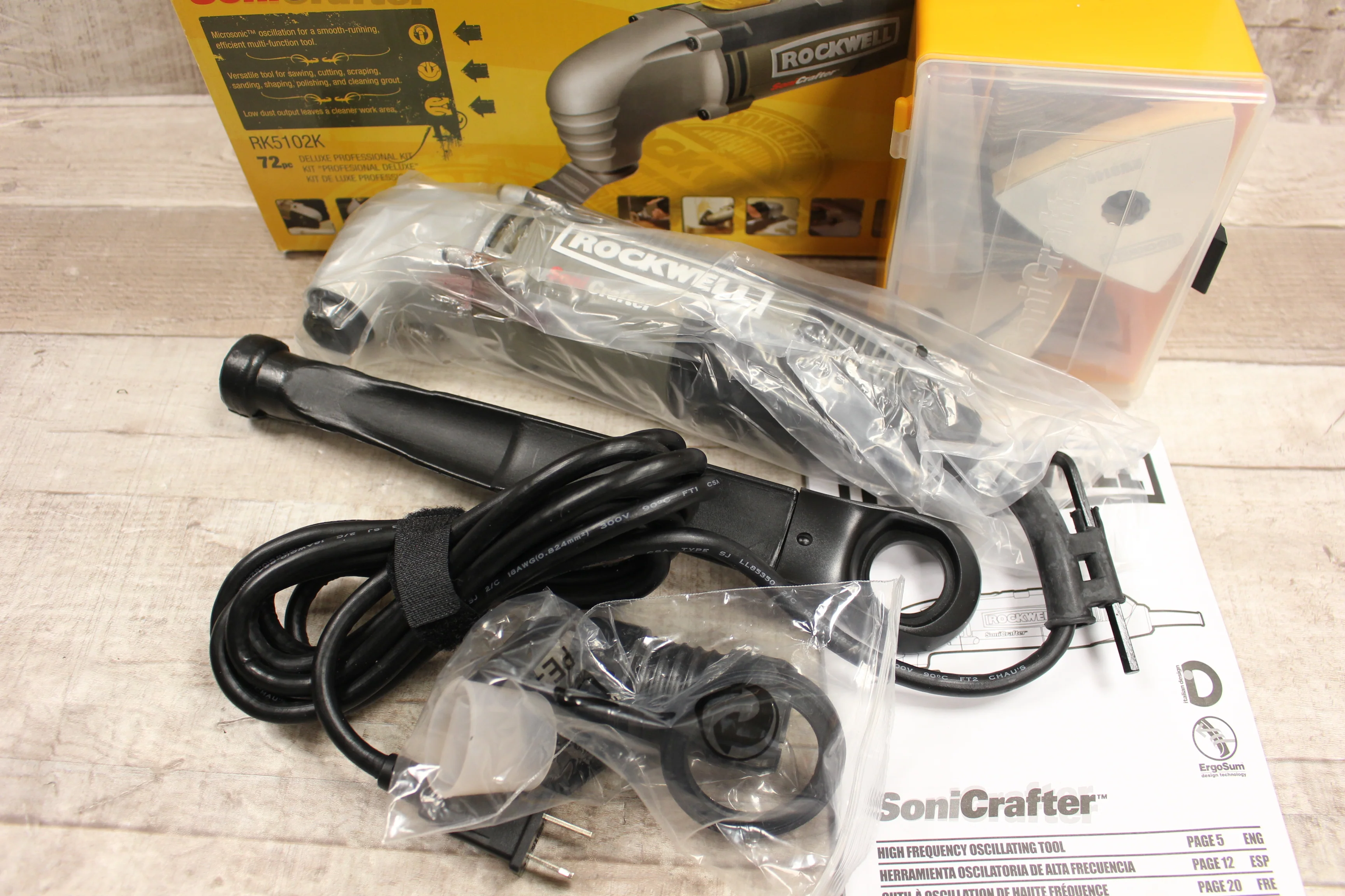 Rockwell Sonicrafter Deluxe Professional Kit -New, Open Box - Image 2