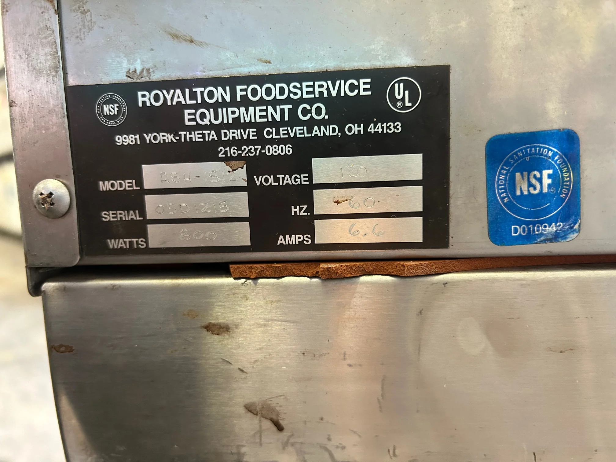 Royalton Stainless Steel Heated Half Height Holding Cabinet On Casters -RSH-1812 - Image 6