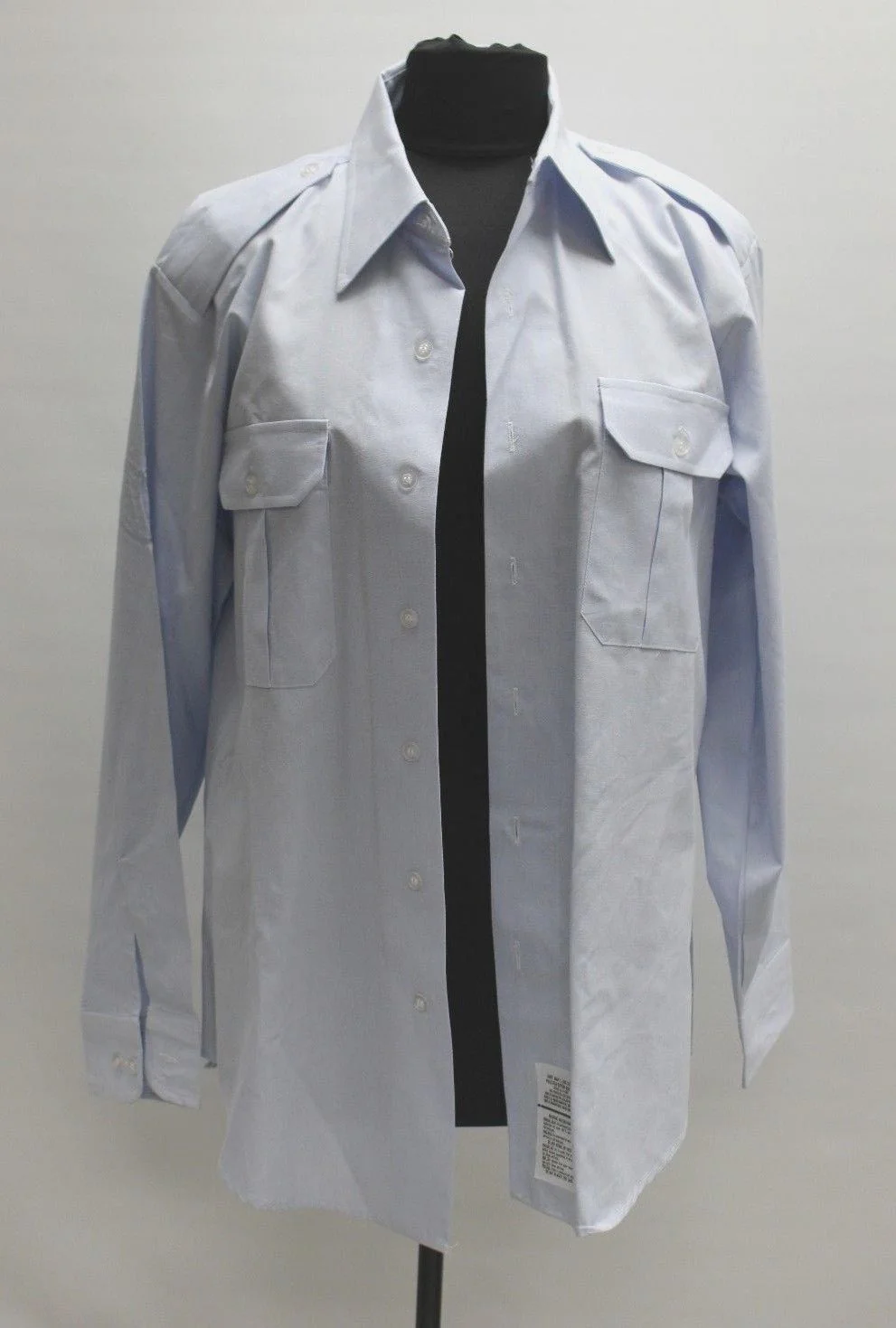 Ruddock Bros Air Force Men's Dress Blue Long Sleeve Shirt - 16 x 37C - Used