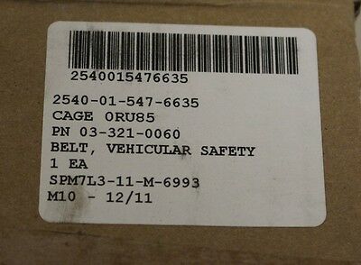 Safety Belt, Autoliv Vehicular, P/N03-321-0060, NSN 2540-01-547-6635, NEW! - Image 6