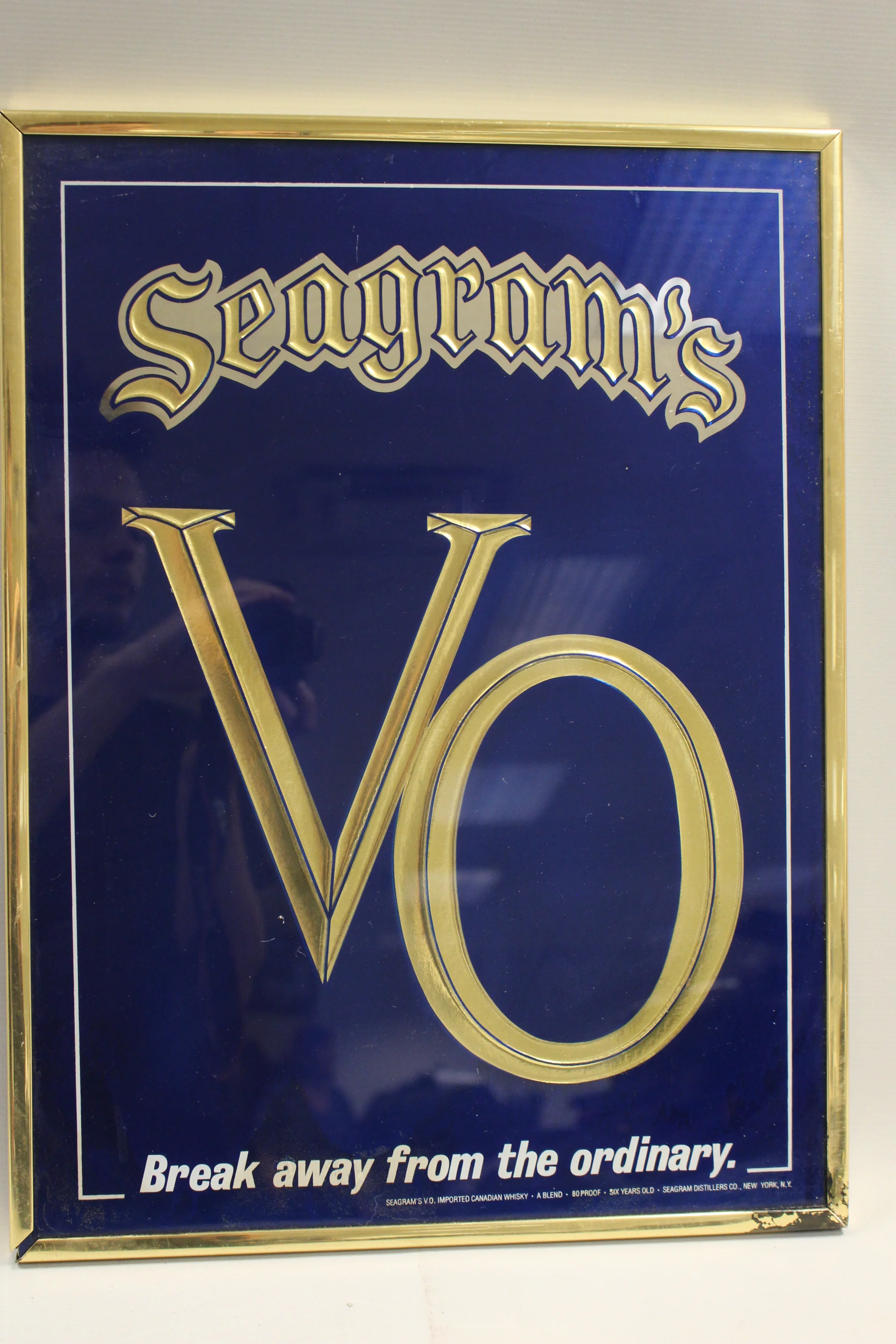 Seagram's VO - Break away from the Ordinary Print - Framed - 20" x 15" - Used