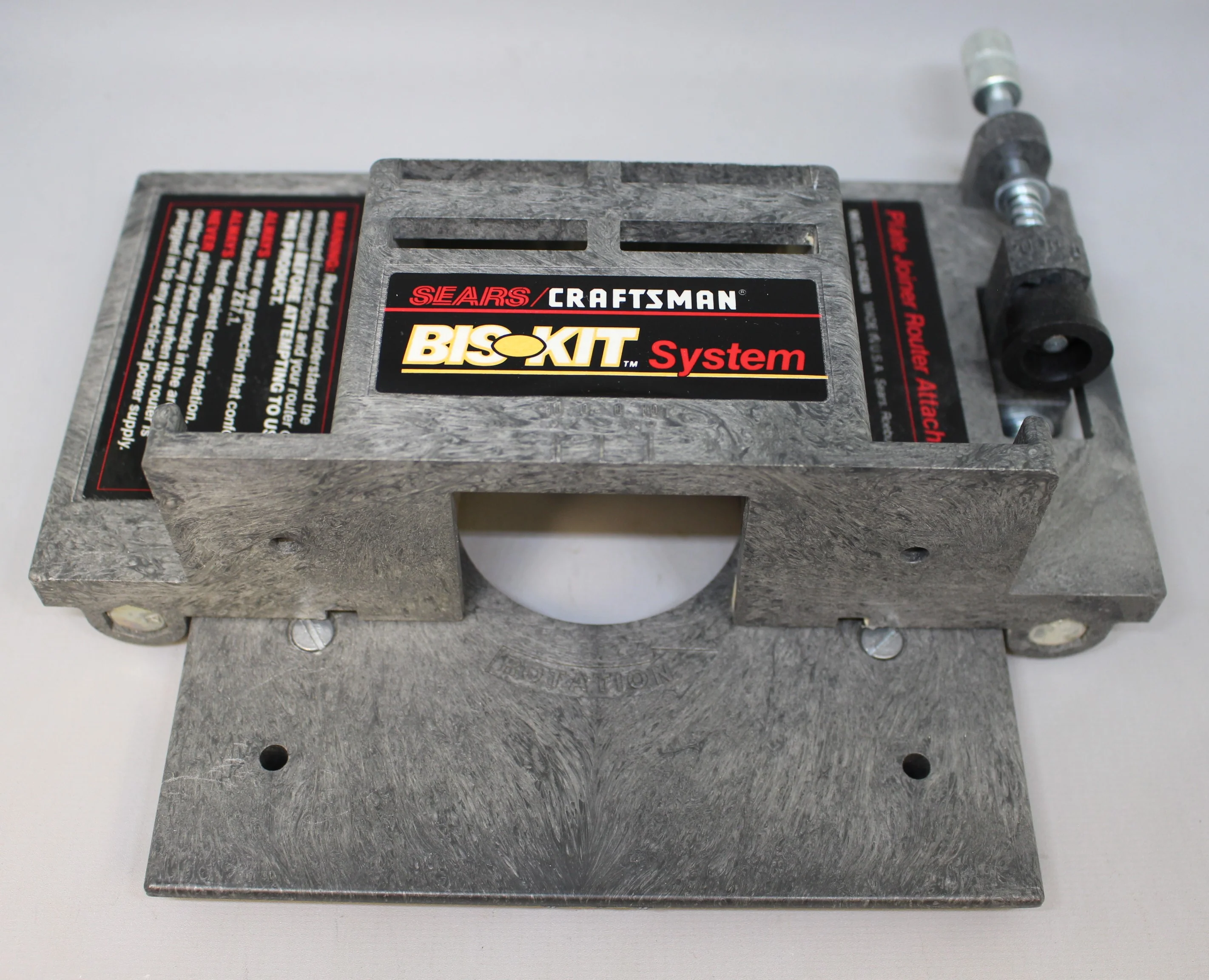 Sears Craftsman Plate Joiner Router Attachment -Bis Kit System - 171.254230 -New - Image 2