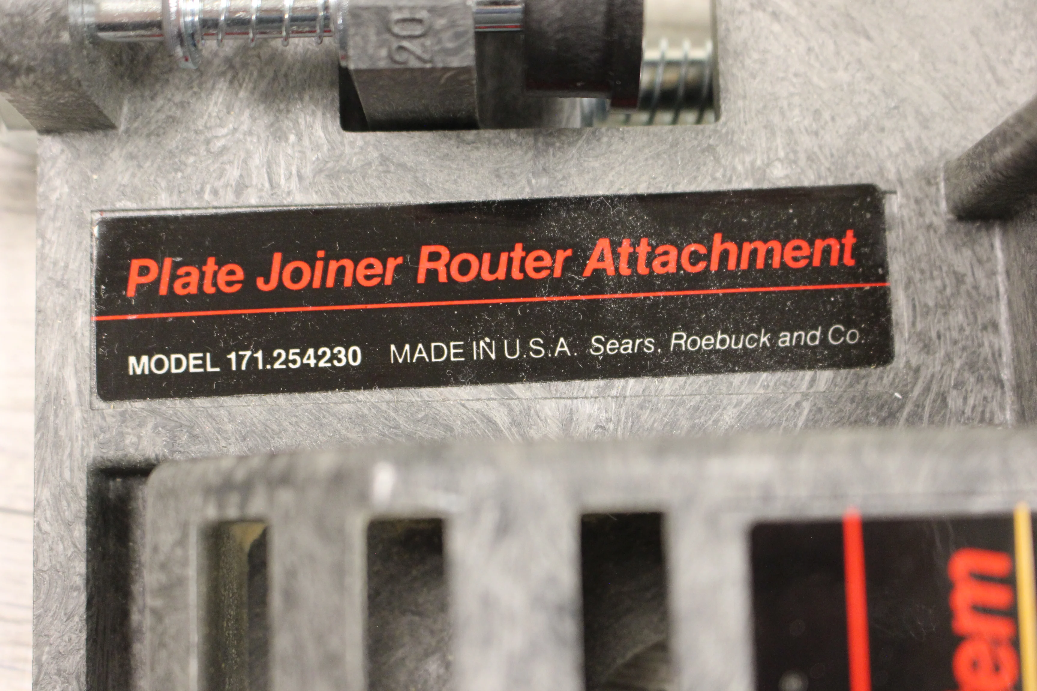 Sears Craftsman Plate Joiner Router Attachment -Bis Kit System - 171.254230 -New - Image 3
