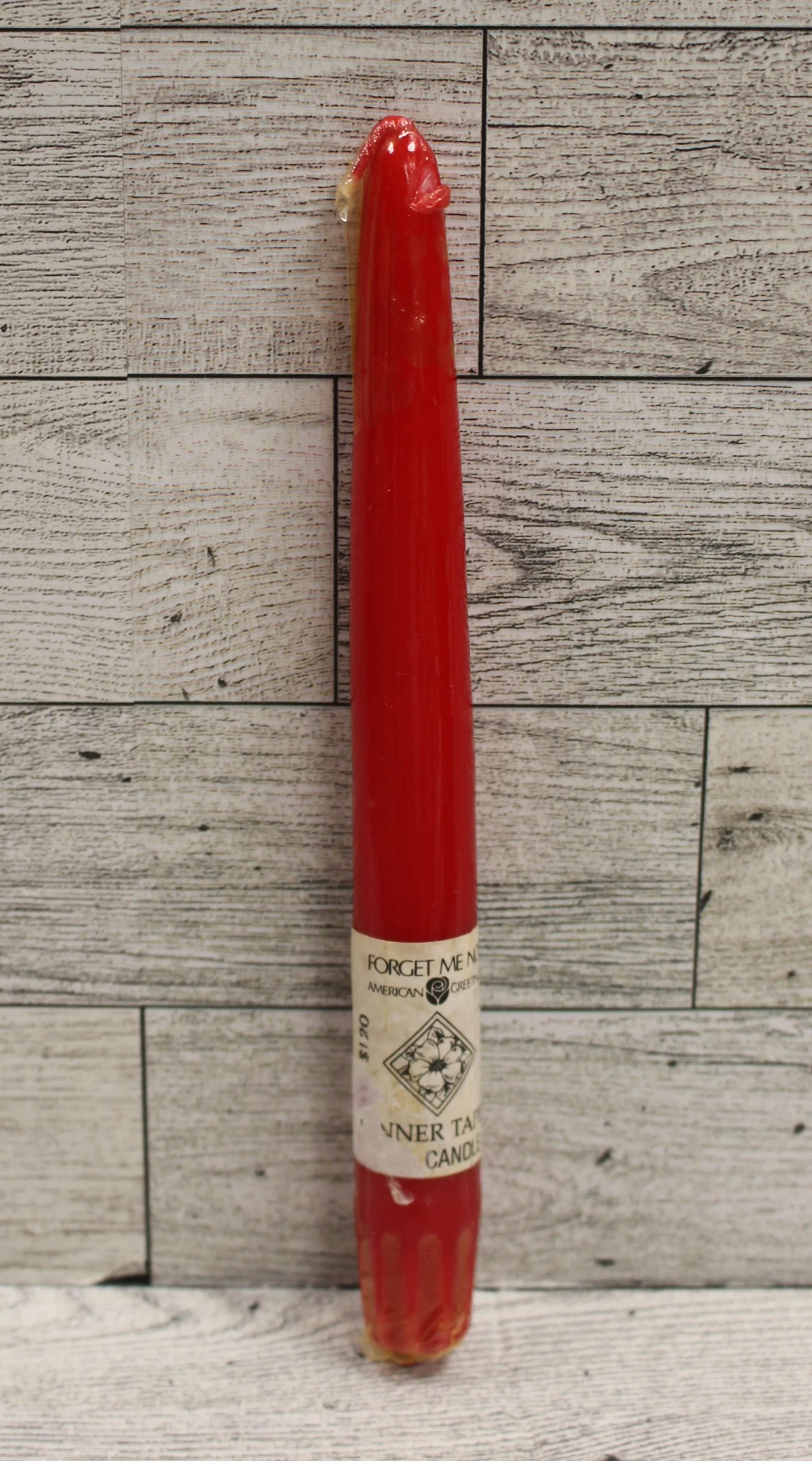 Set of 2 American Greetings 8" Taper Candles - Red - New - Image 2