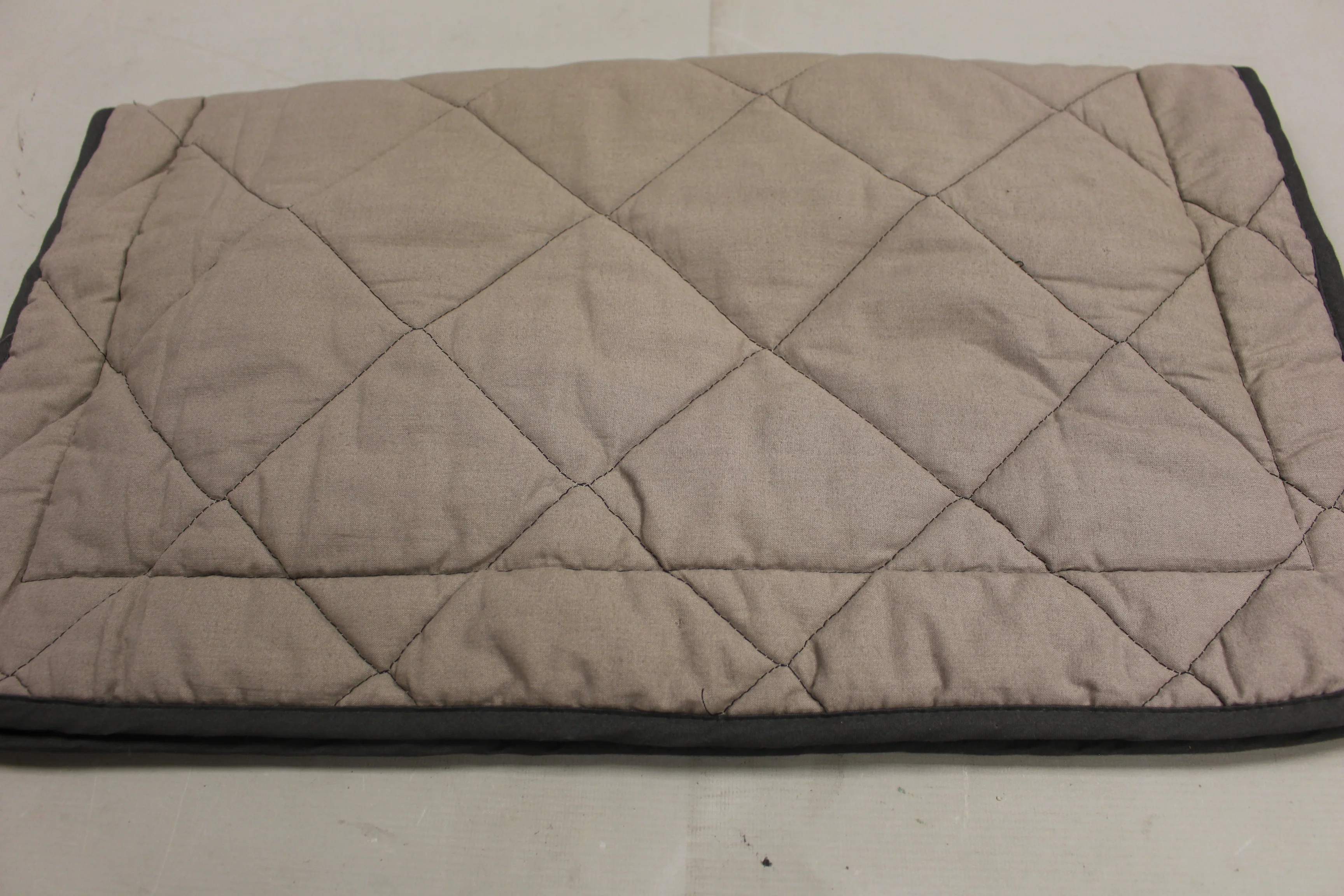 Set of 2 Quilted Heavyweight Gray Pillow Sham - Standard - Used - Image 2