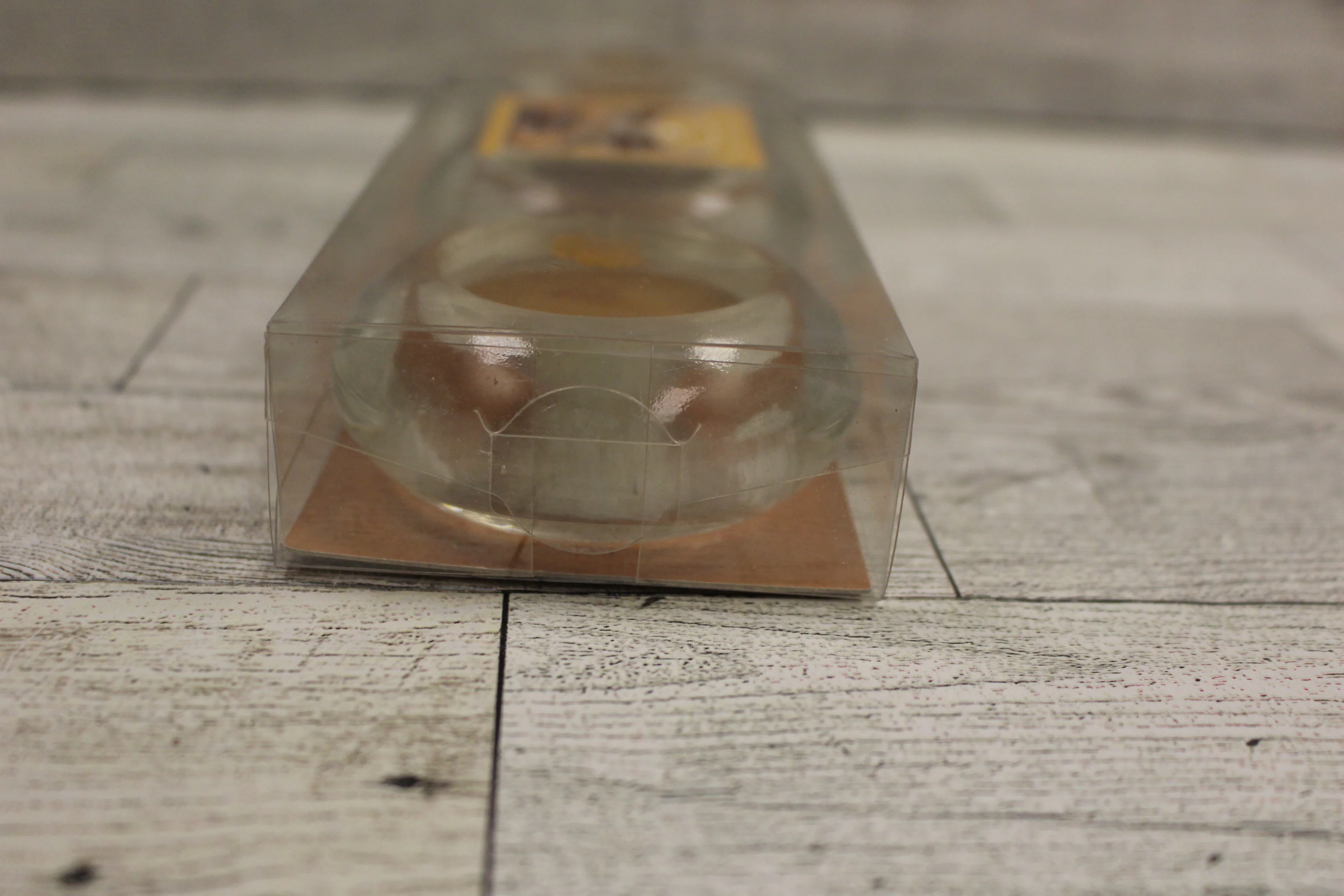Set of 3 Round Vanilla Gingerbread Scented Tealight Candles in Glass Holders-New - Image 4