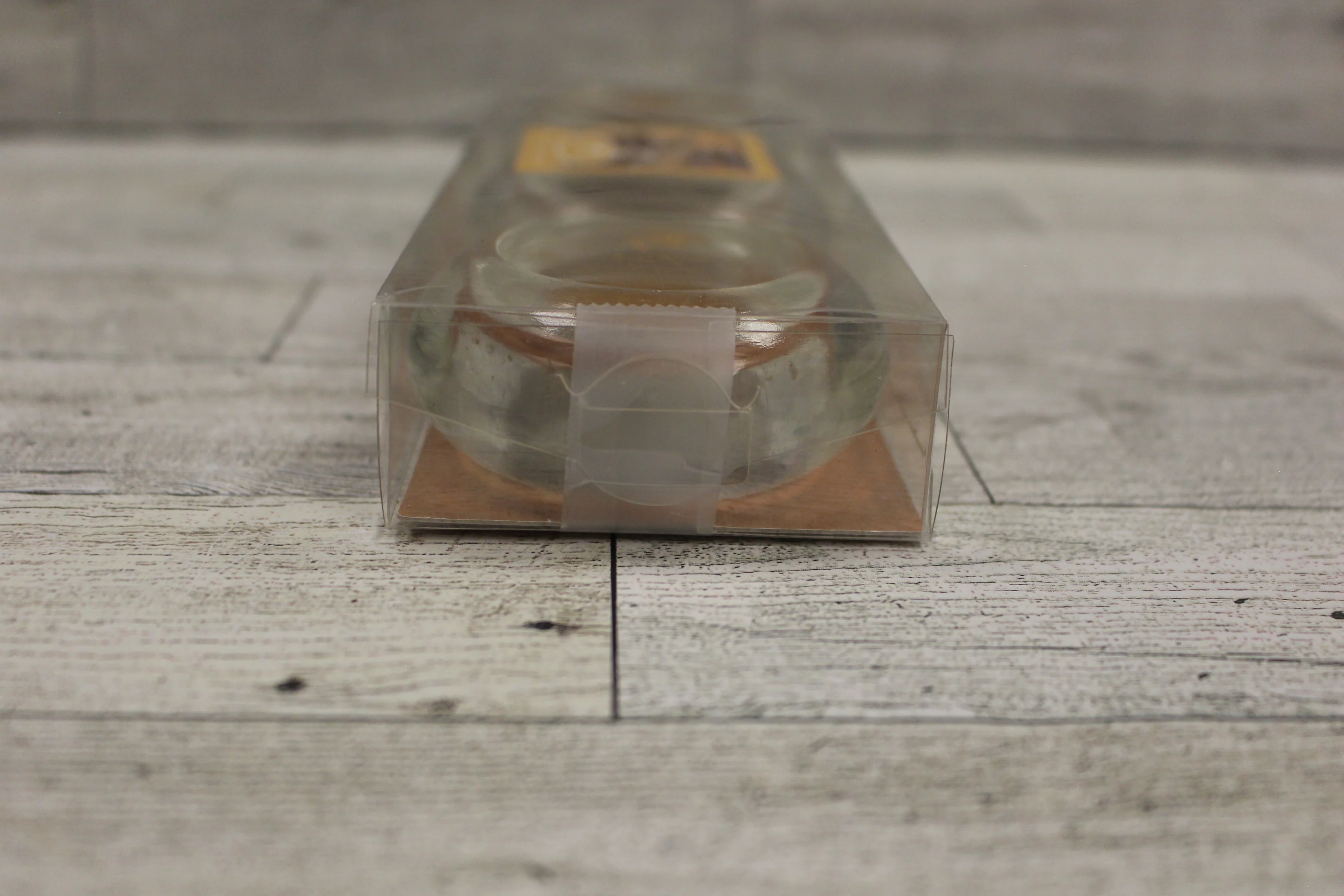 Set of 3 Round Vanilla Gingerbread Scented Tealight Candles in Glass Holders-New - Image 8